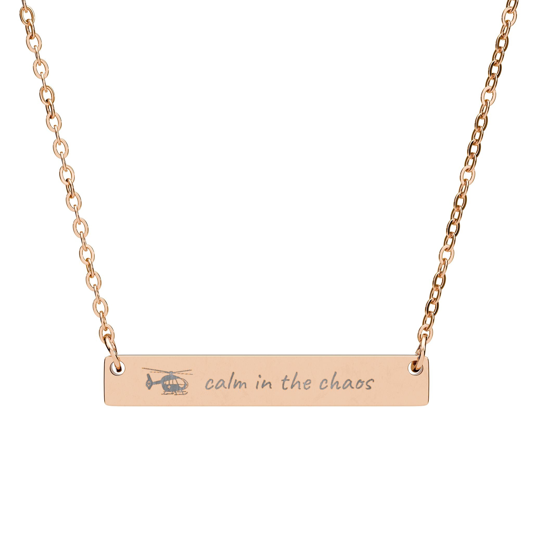 Calm in the Chaos Bar Necklace