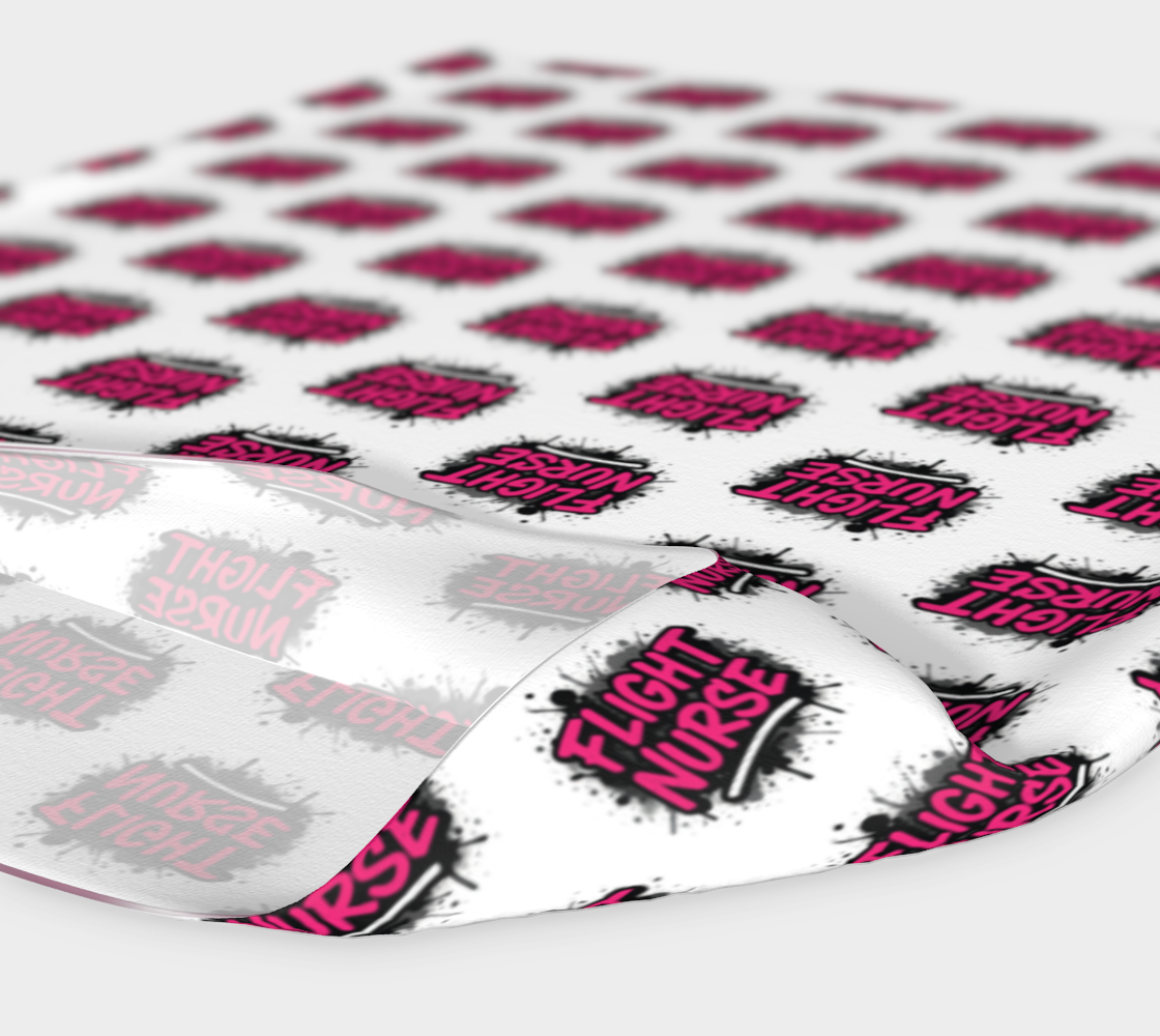 White headband with 'Flight Nurse' text and design on a white background