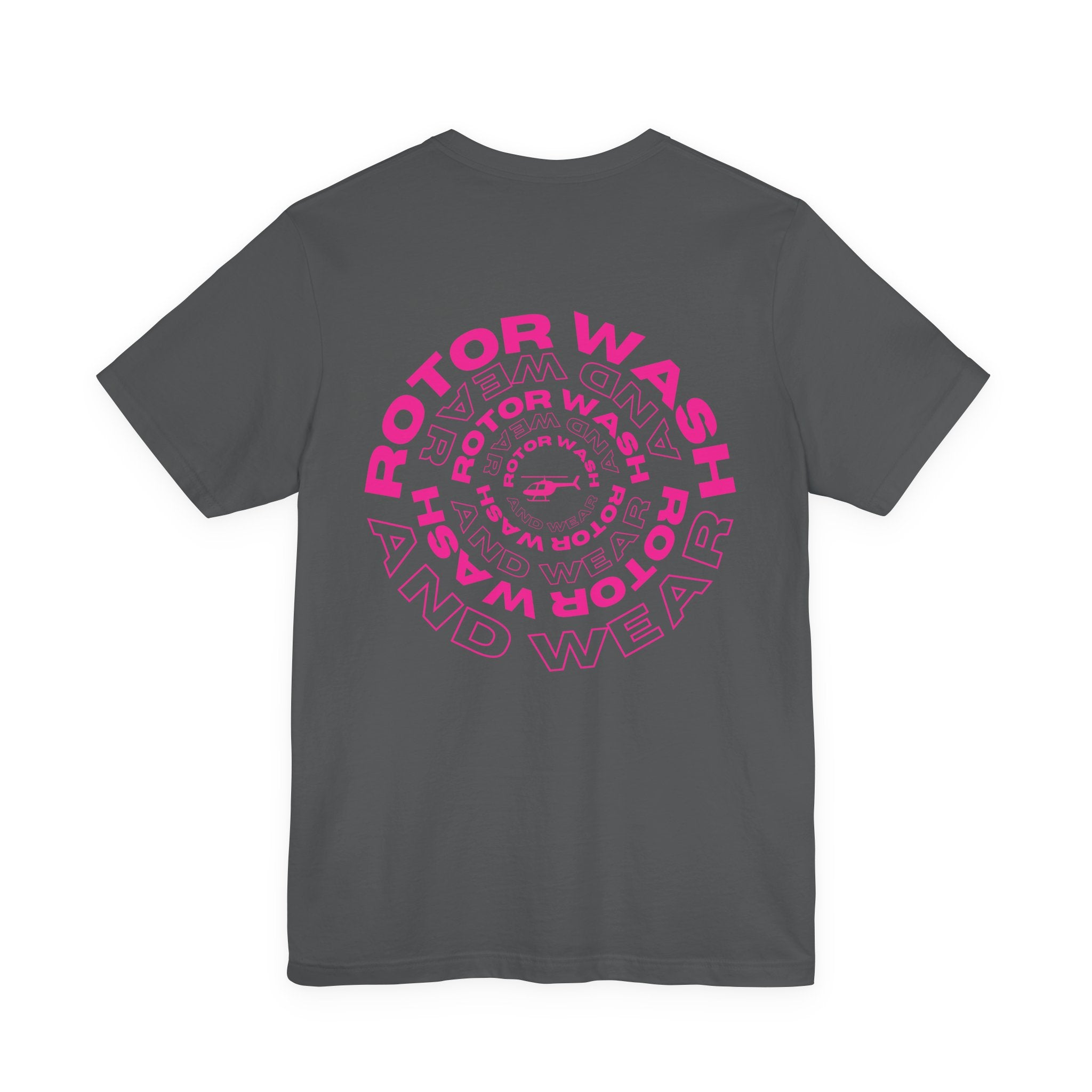 Hot Pink Rotor Wash & Wear Circular Logo Jersey Tee