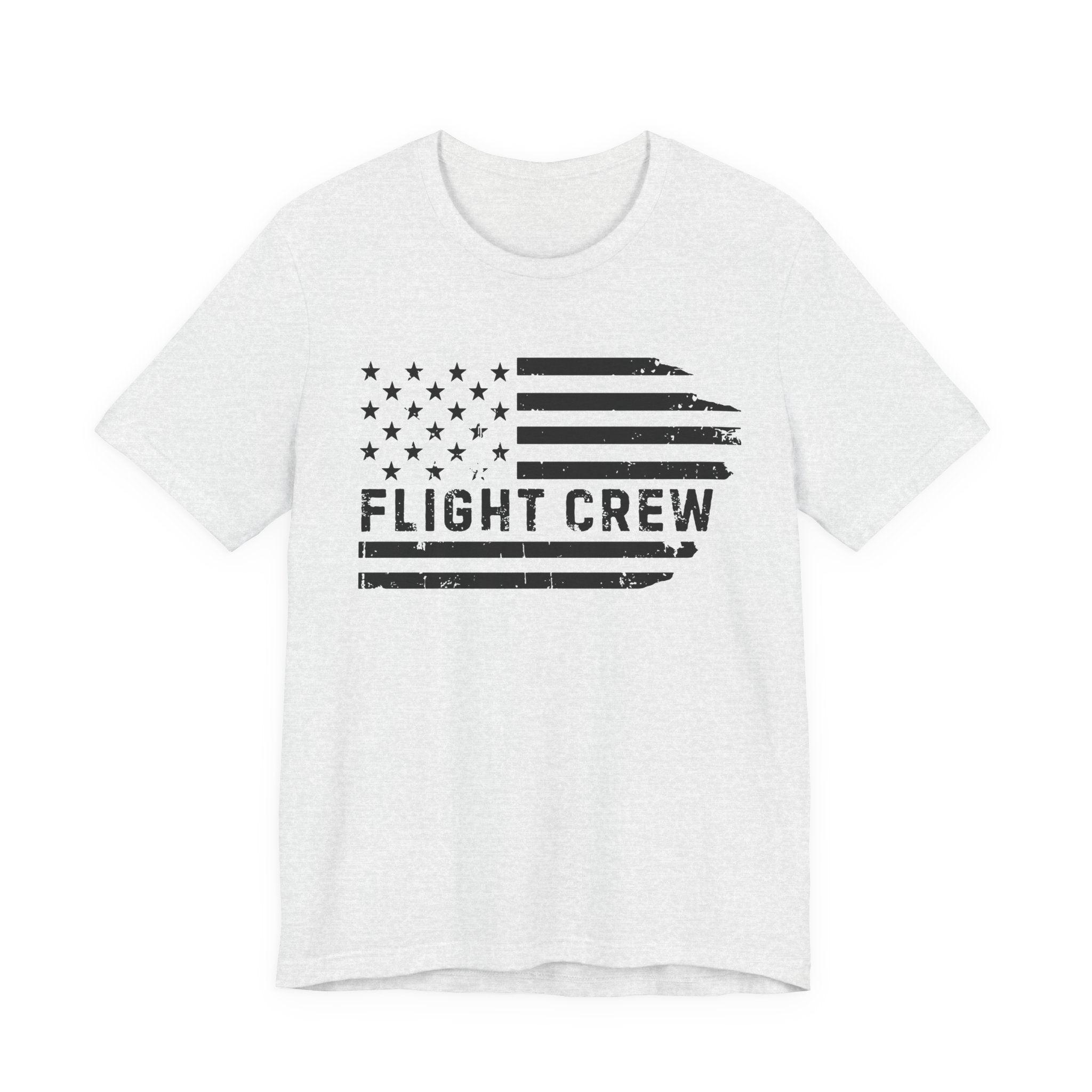 Flight Crew Distressed Flag Jersey Tee | Patriotic Medevac Apparel