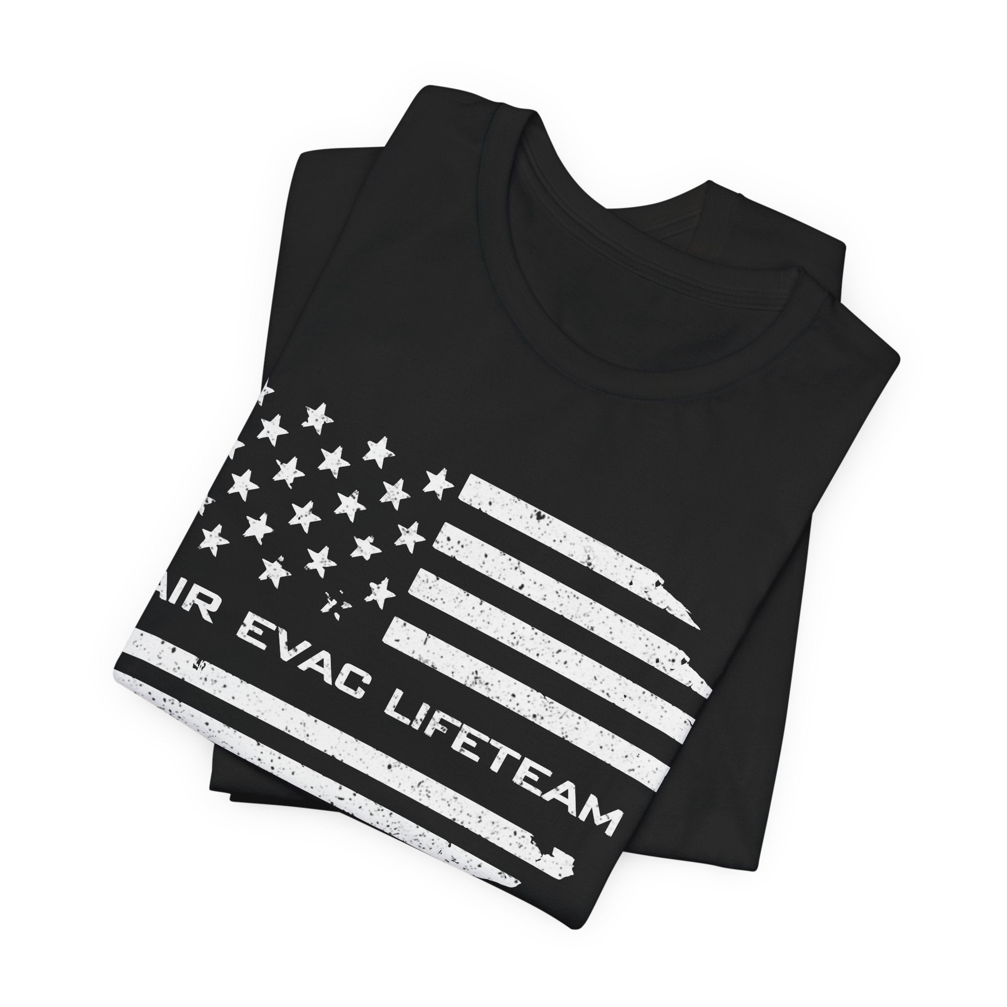 Air Evac Lifeteam Distressed Flag Jersey Tee