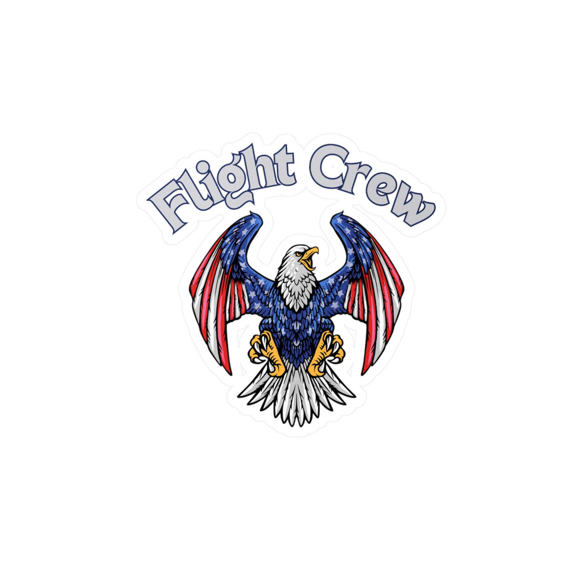 Patriotic Flight Crew American Eagle Sticker