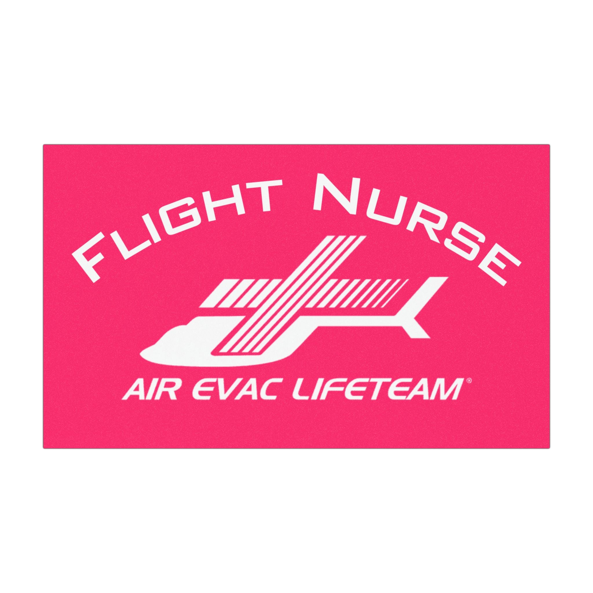 Hot Pink "Flight Nurse" Air Evac Lifeteam Magnet