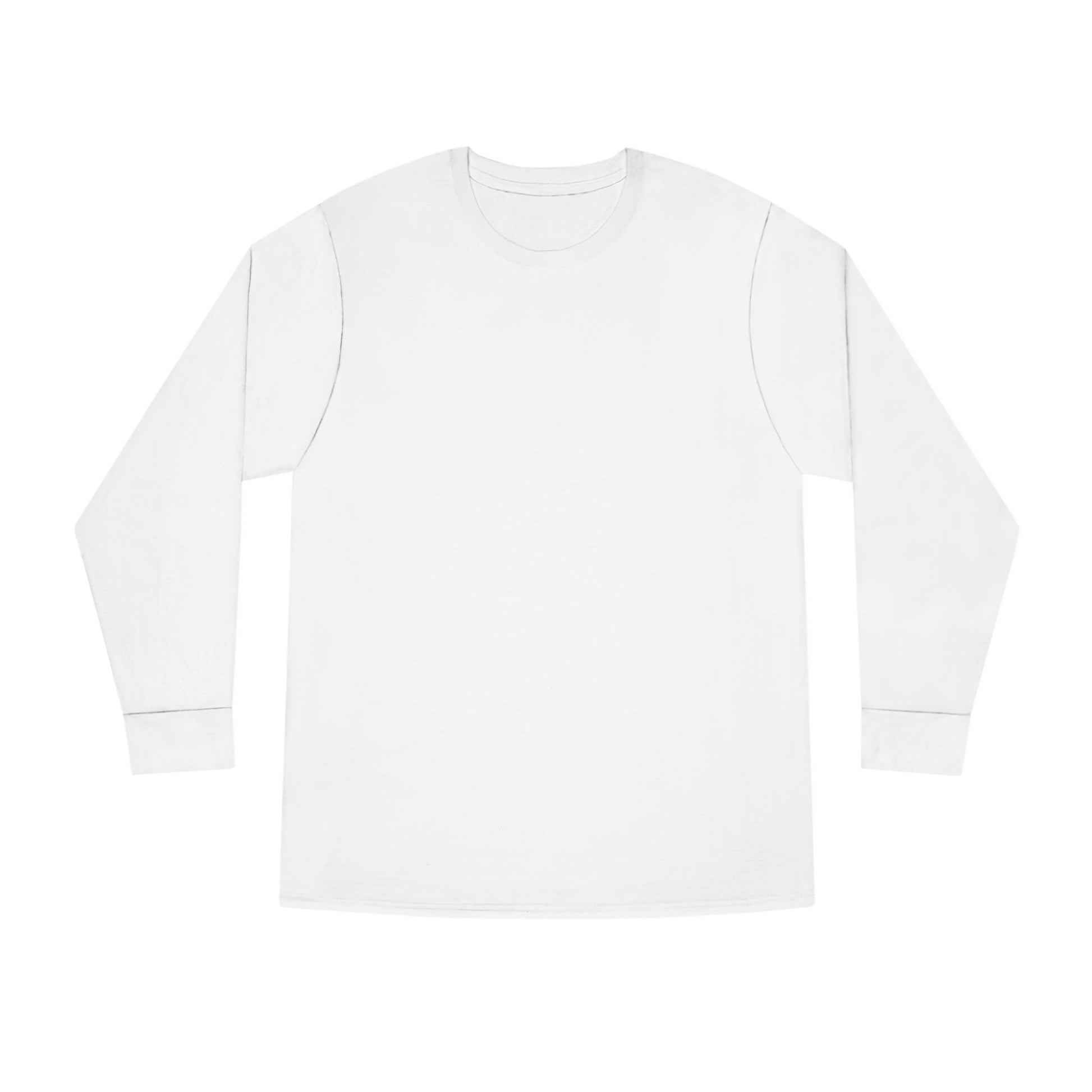 White long-sleeve shirt on a white background