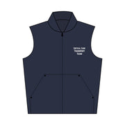 Navy blue vest with 'Critical Care Transport Team' text on a white background