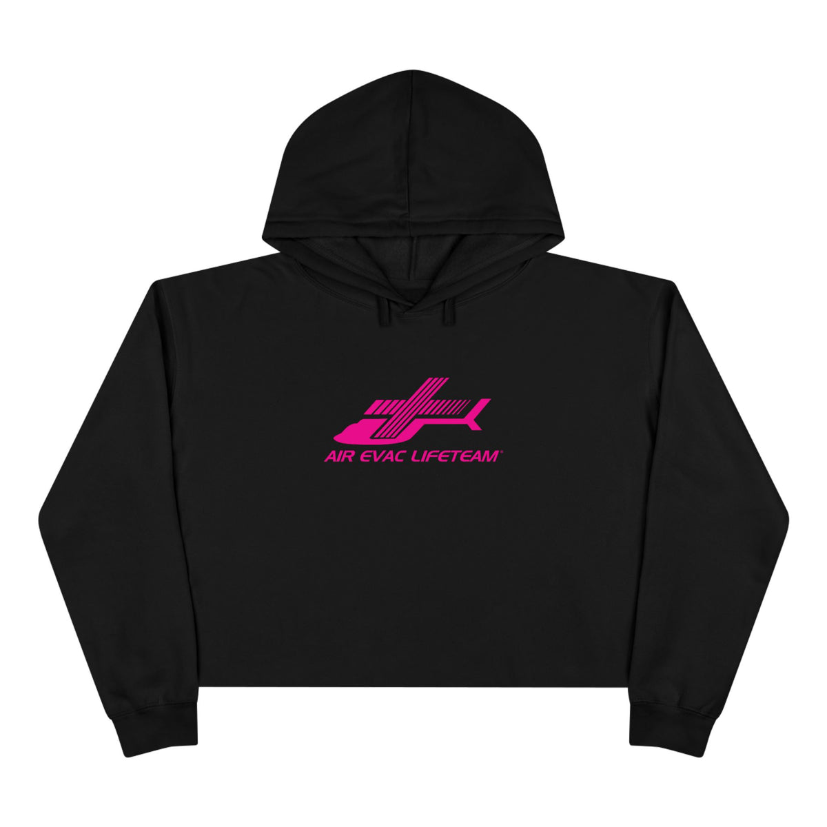 Air Evac Pink October Breast Cancer Awareness Cropped Hoodie