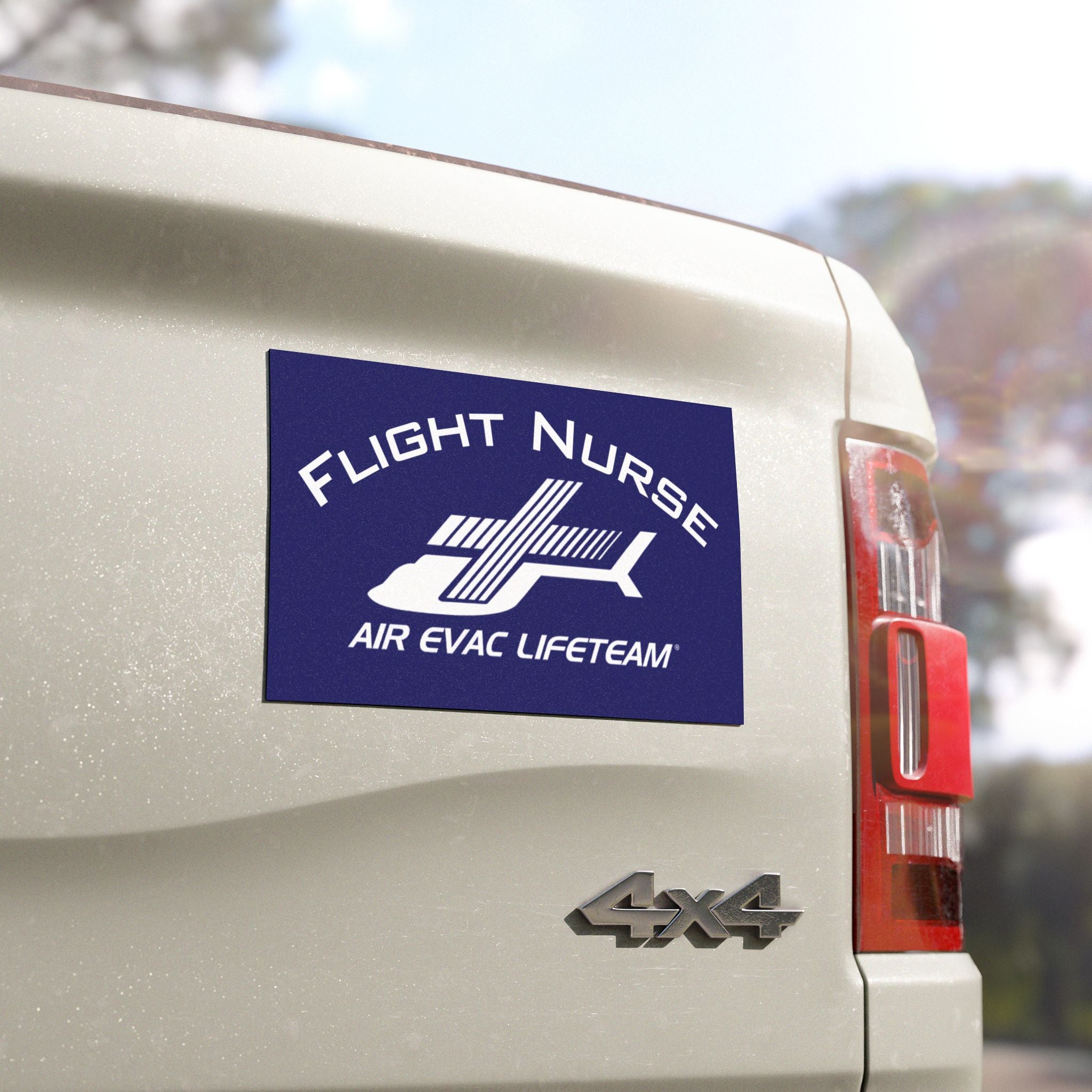 Navy Blue "Flight Nurse" Air Evac Lifeteam Magnet