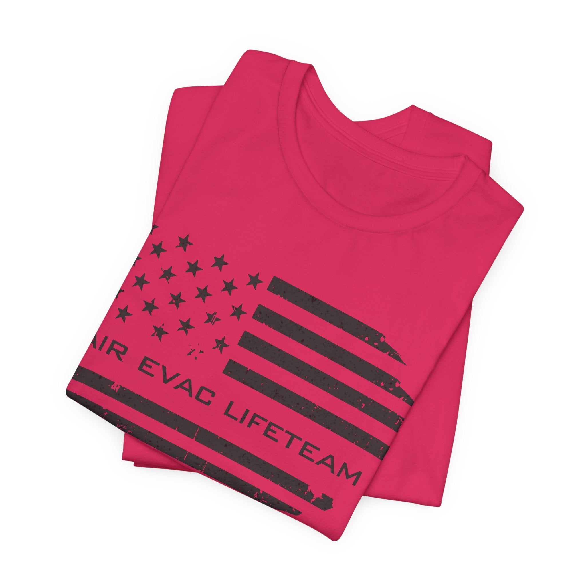 Air Evac Lifeteam Distressed Flag Jersey Tee