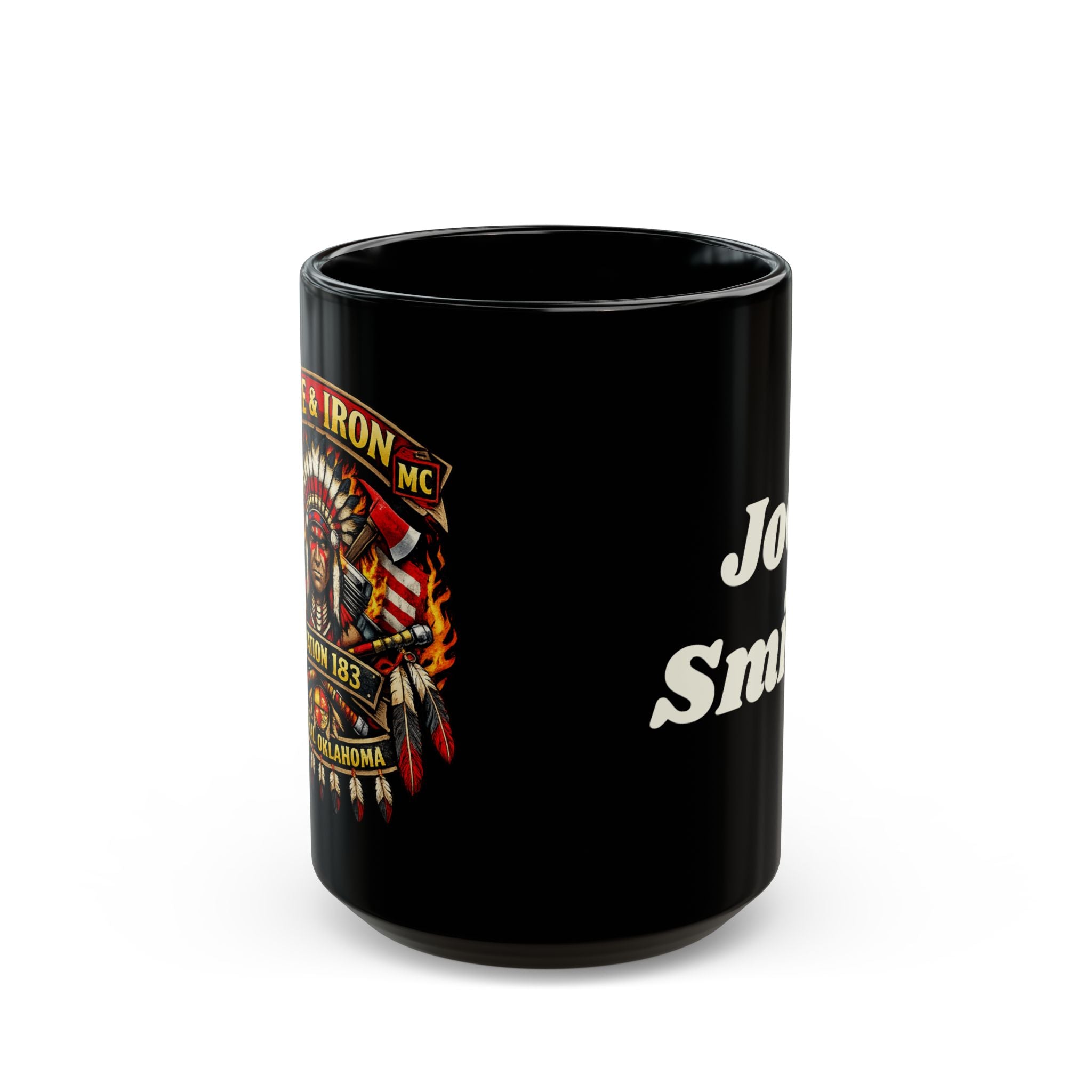 Personalized Fire & Iron Motorcycle Club Mug