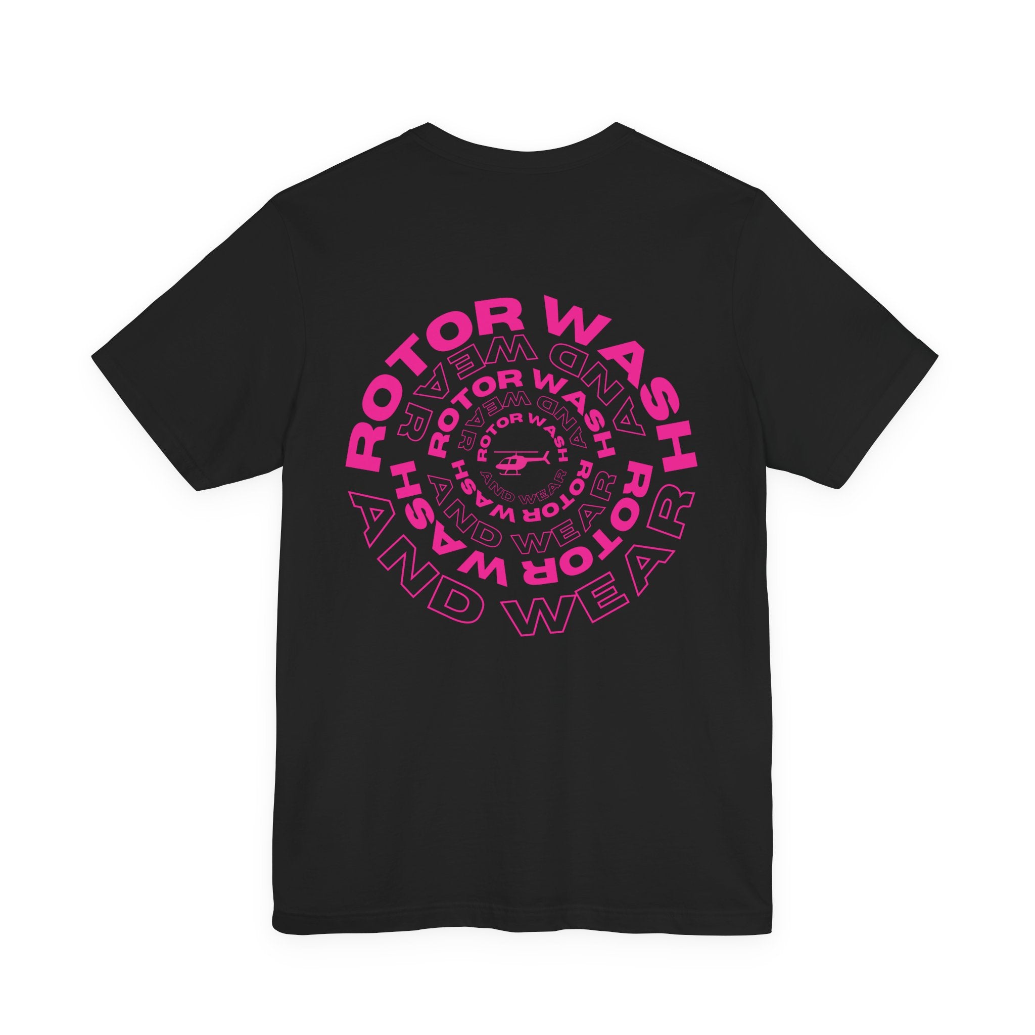 Hot Pink Rotor Wash & Wear Circular Logo Jersey Tee