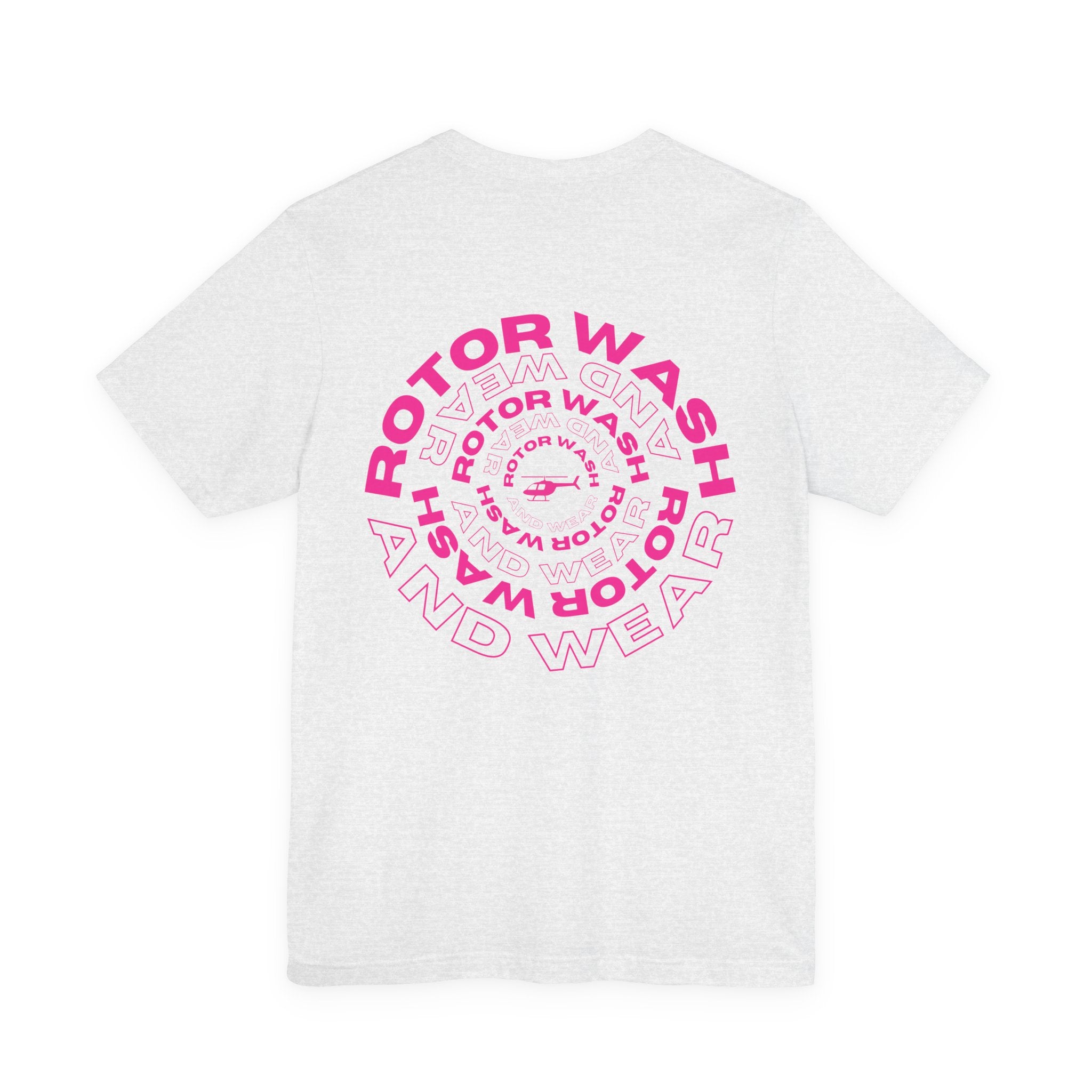 Hot Pink Rotor Wash & Wear Circular Logo Jersey Tee