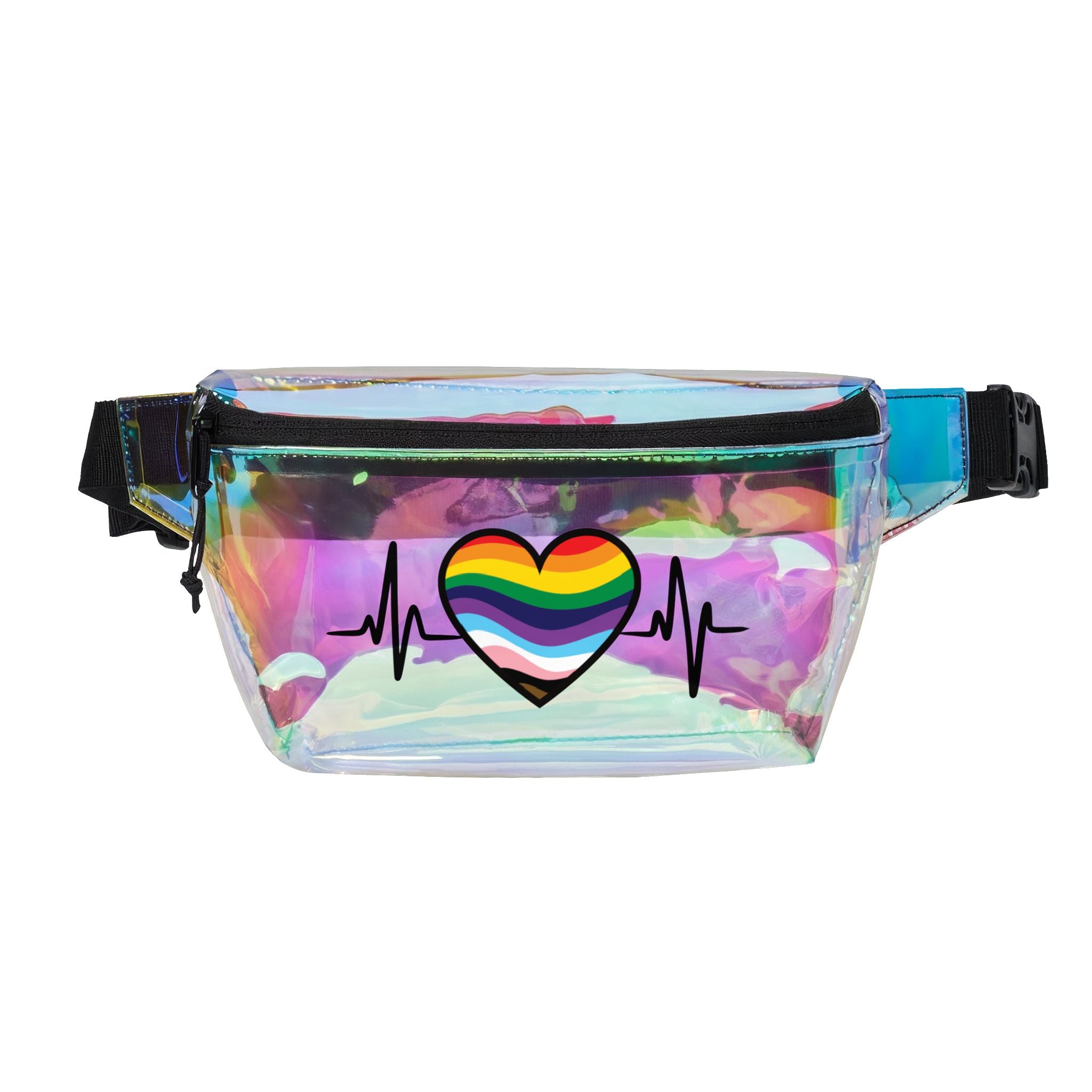 Pride EKG Heart Fanny Pack