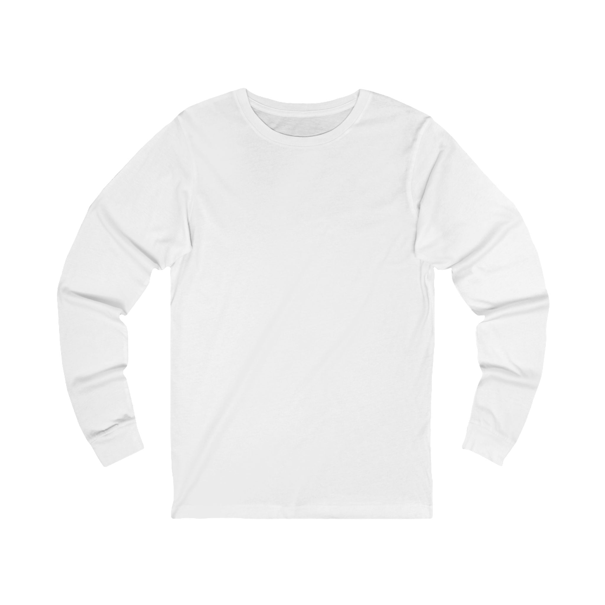 White long-sleeve shirt on a white background