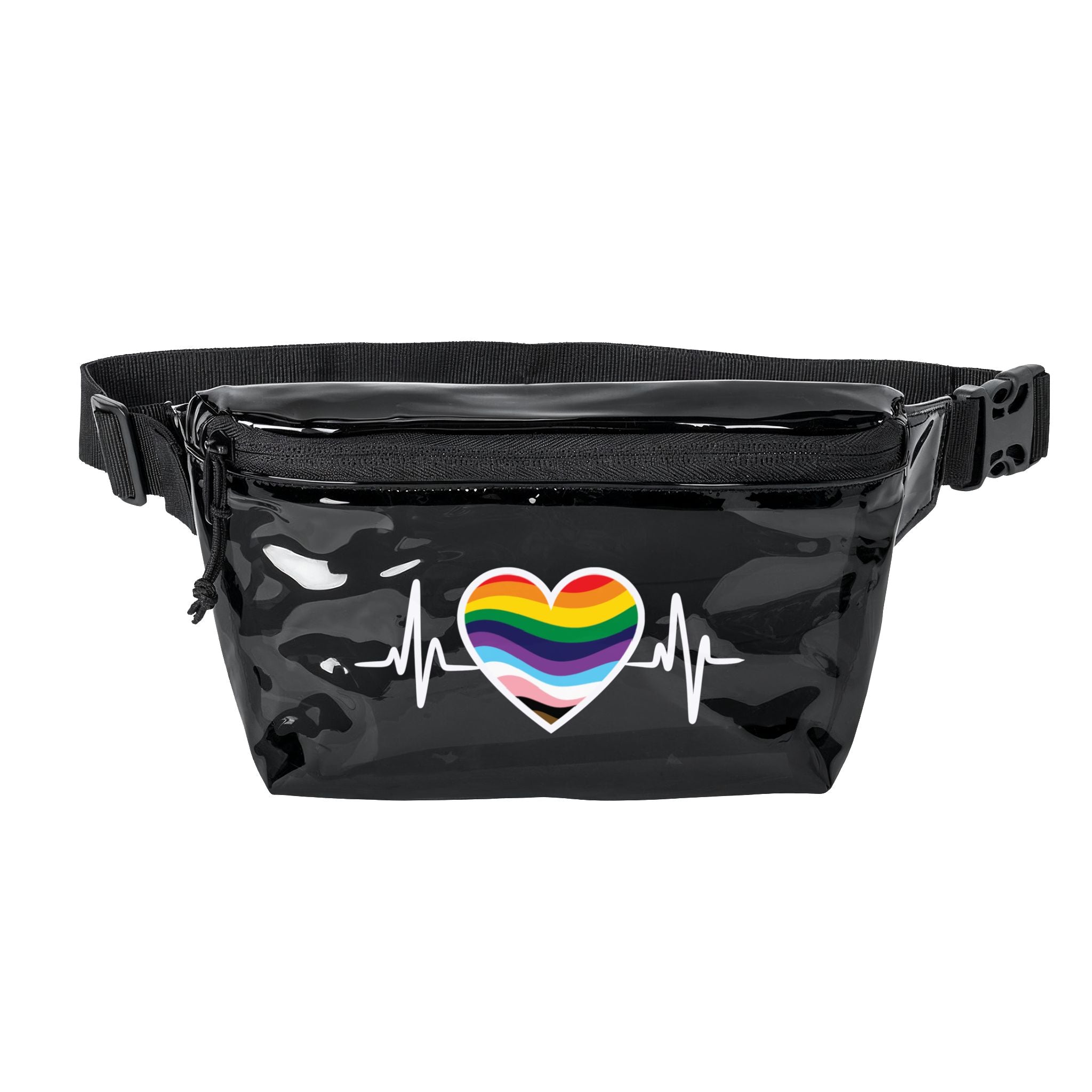 Pride EKG Heart Fanny Pack