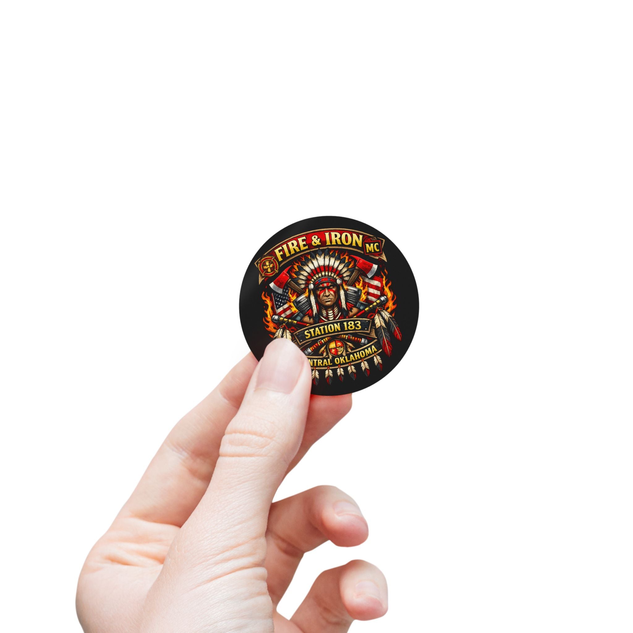 Fire & Iron MC Station 183 Sticker Roll