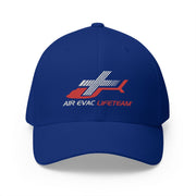 Red and White Air Evac Logo Closed-Back Flexfit Hat