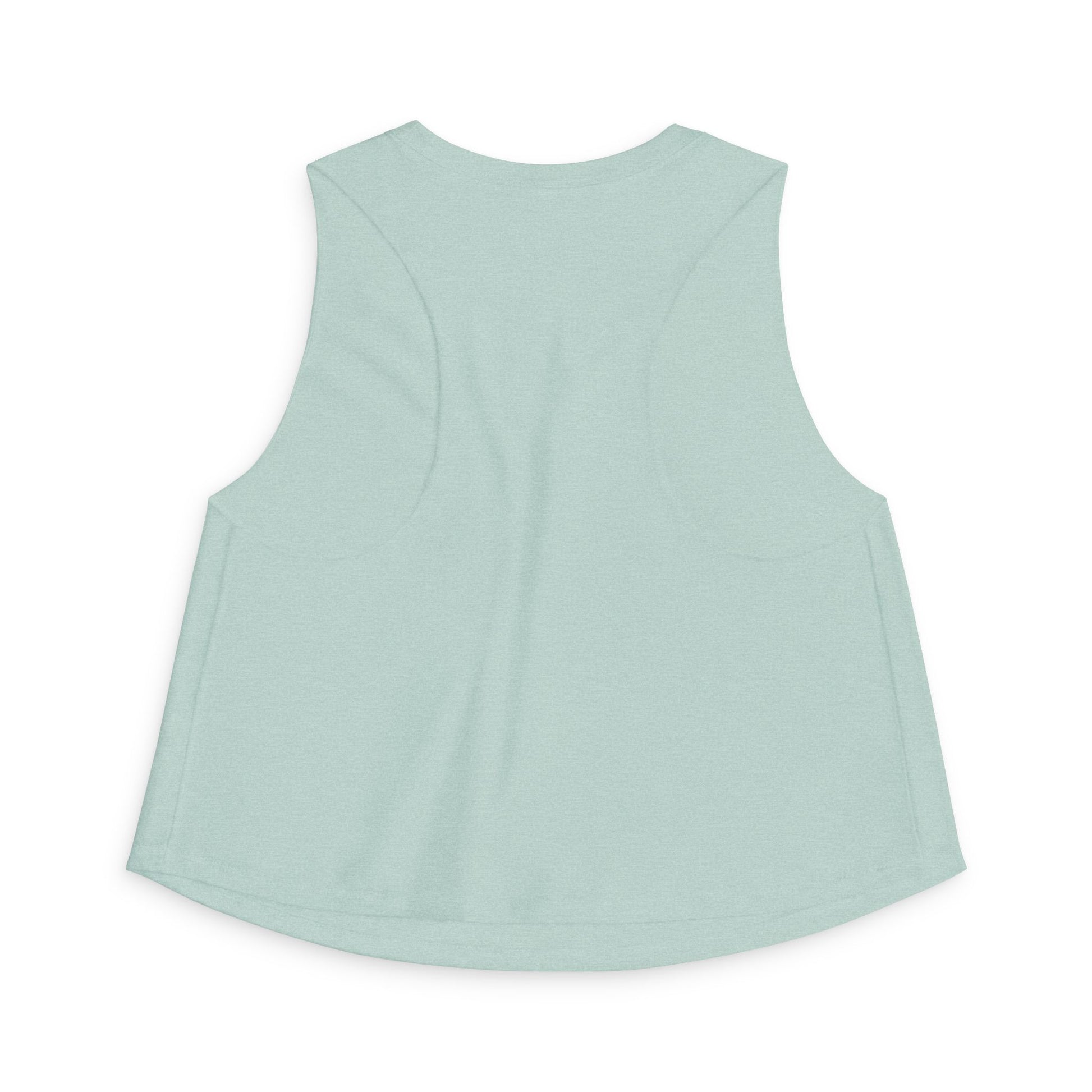 Light blue sleeveless top on a white background