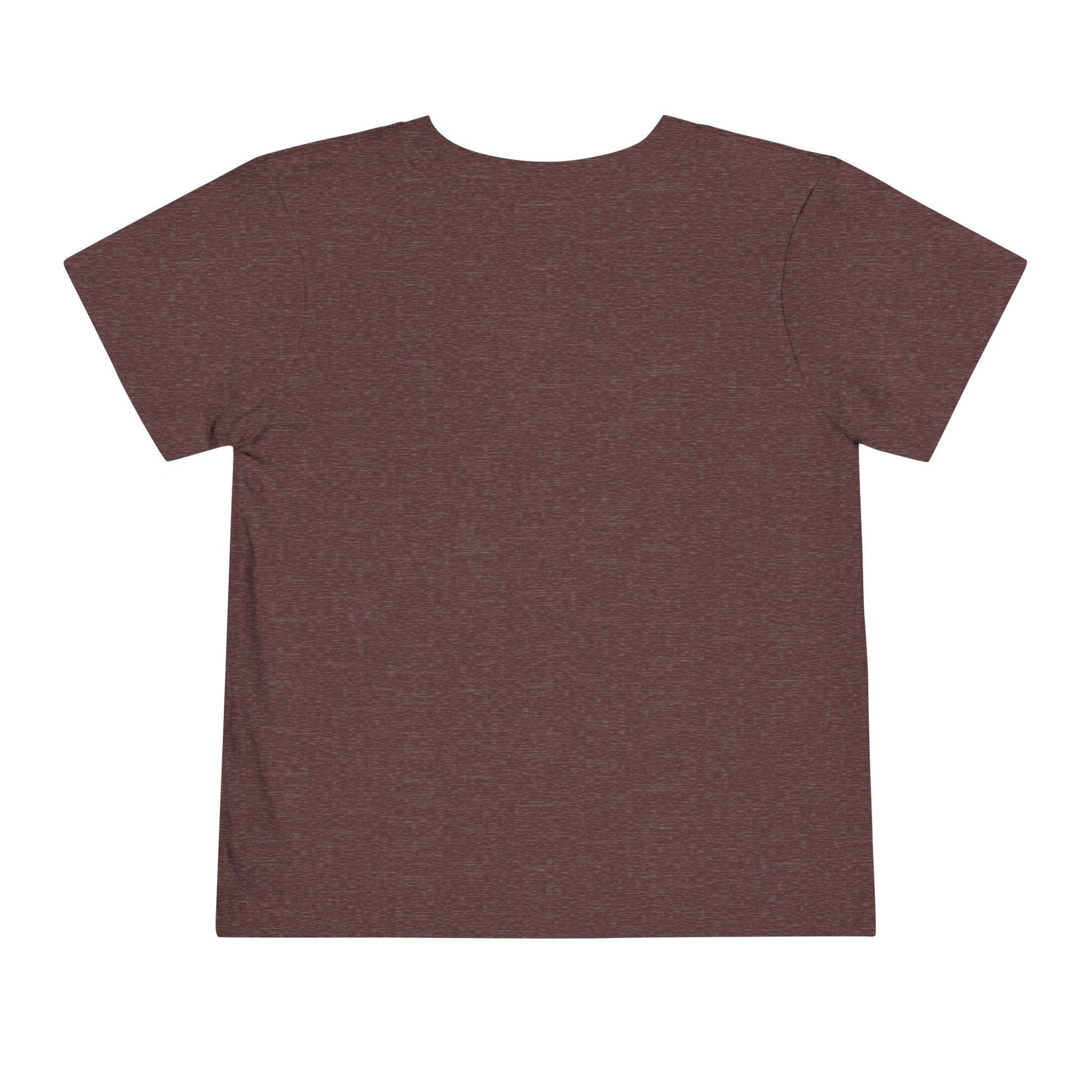 Plain heather maroon t-shirt on a white background