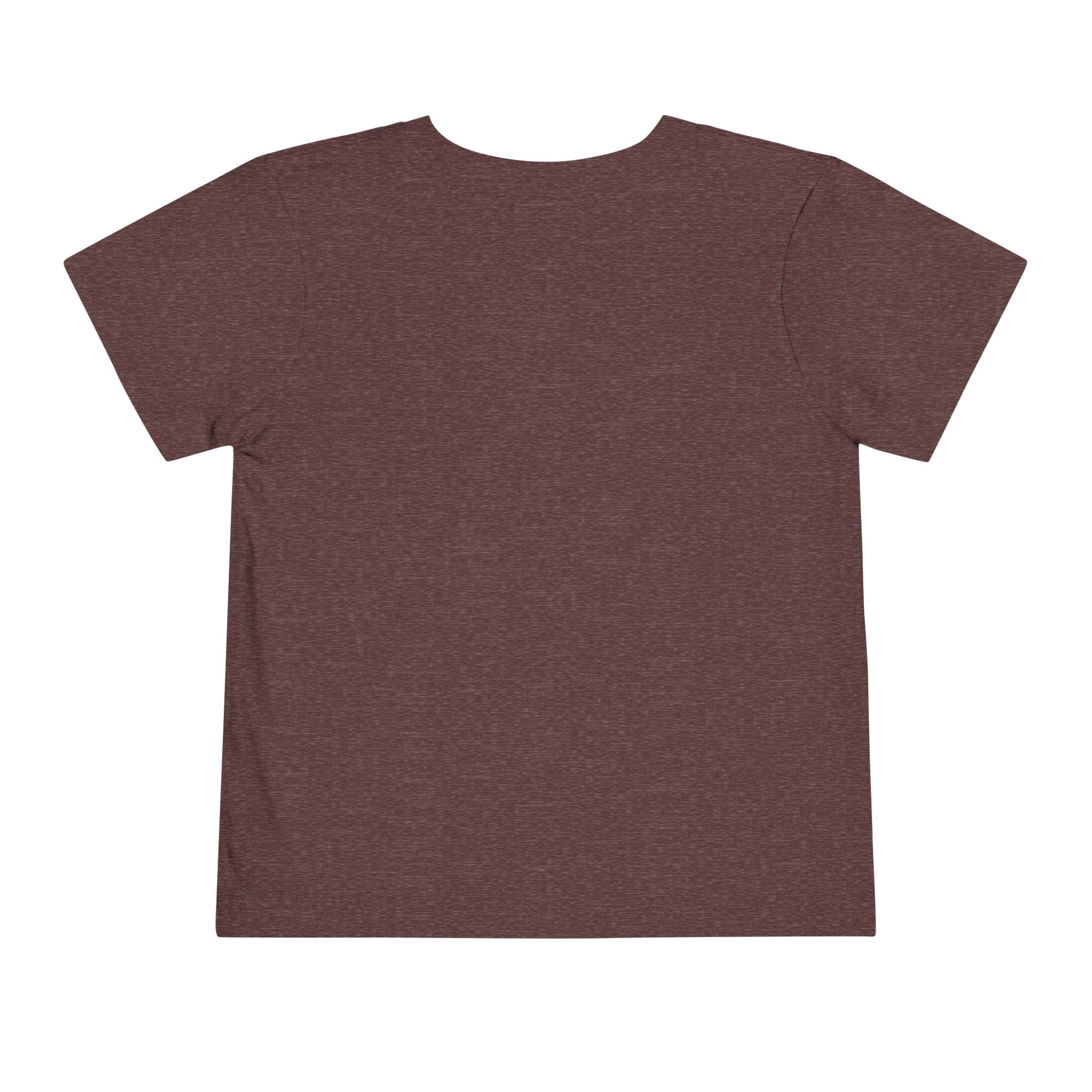 Plain heather maroon t-shirt on a white background