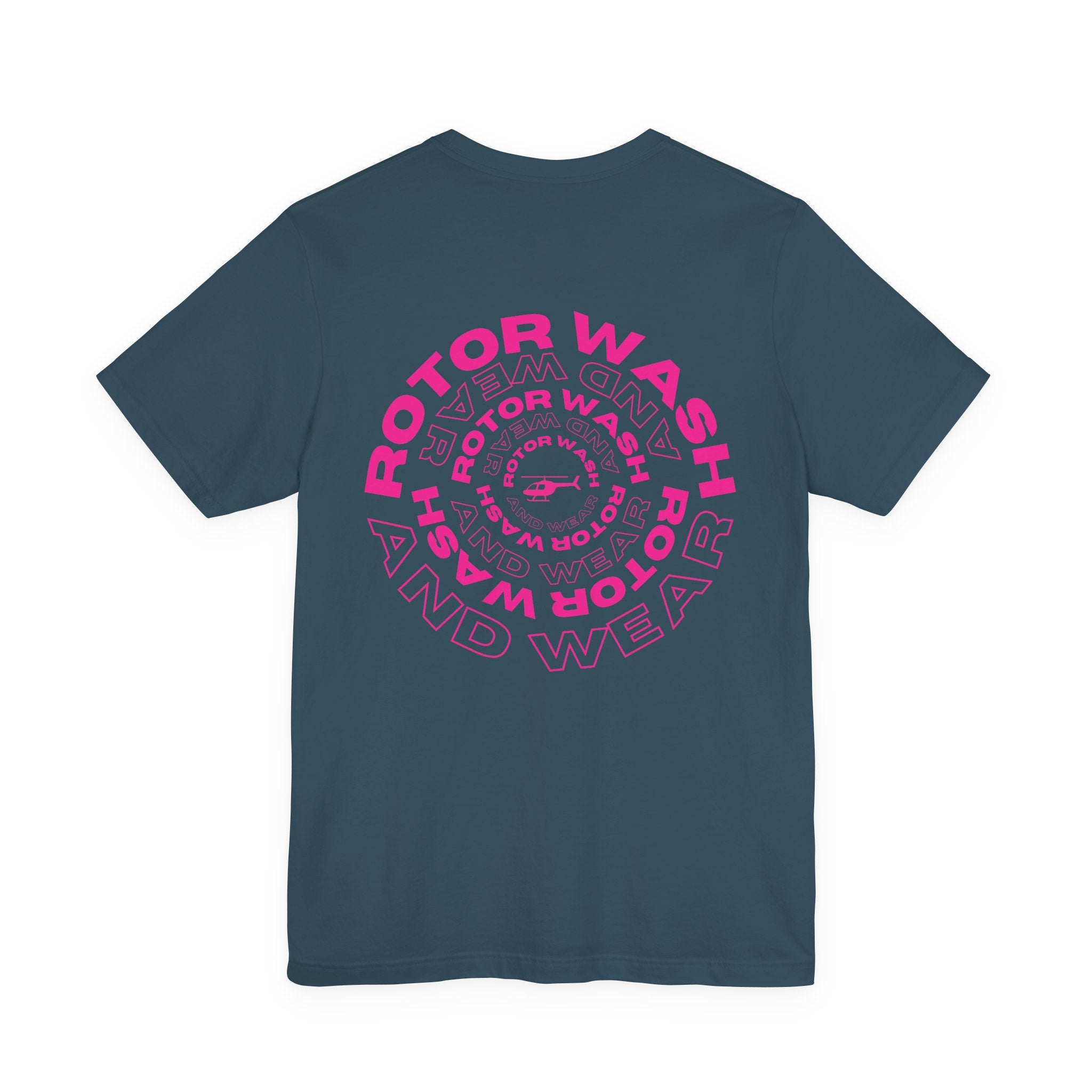 Hot Pink Rotor Wash & Wear Circular Logo Jersey Tee