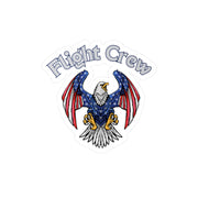 Patriotic Flight Crew American Eagle Sticker