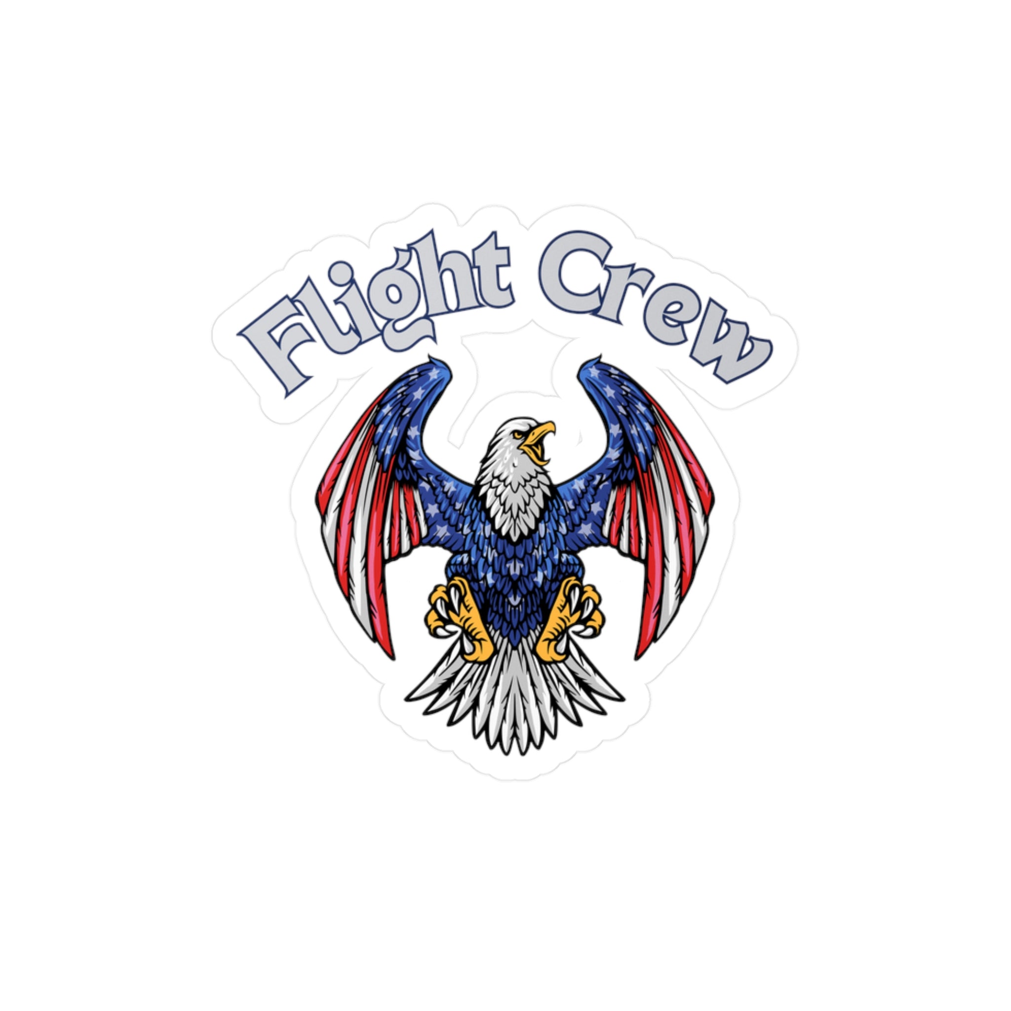 Patriotic Flight Crew American Eagle Sticker