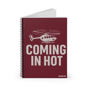 "Coming In Hot" Medical Helicopter Pocket Notebook