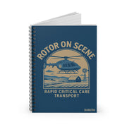 "Rotor On Scene" Dark Teal Pocket Notebook