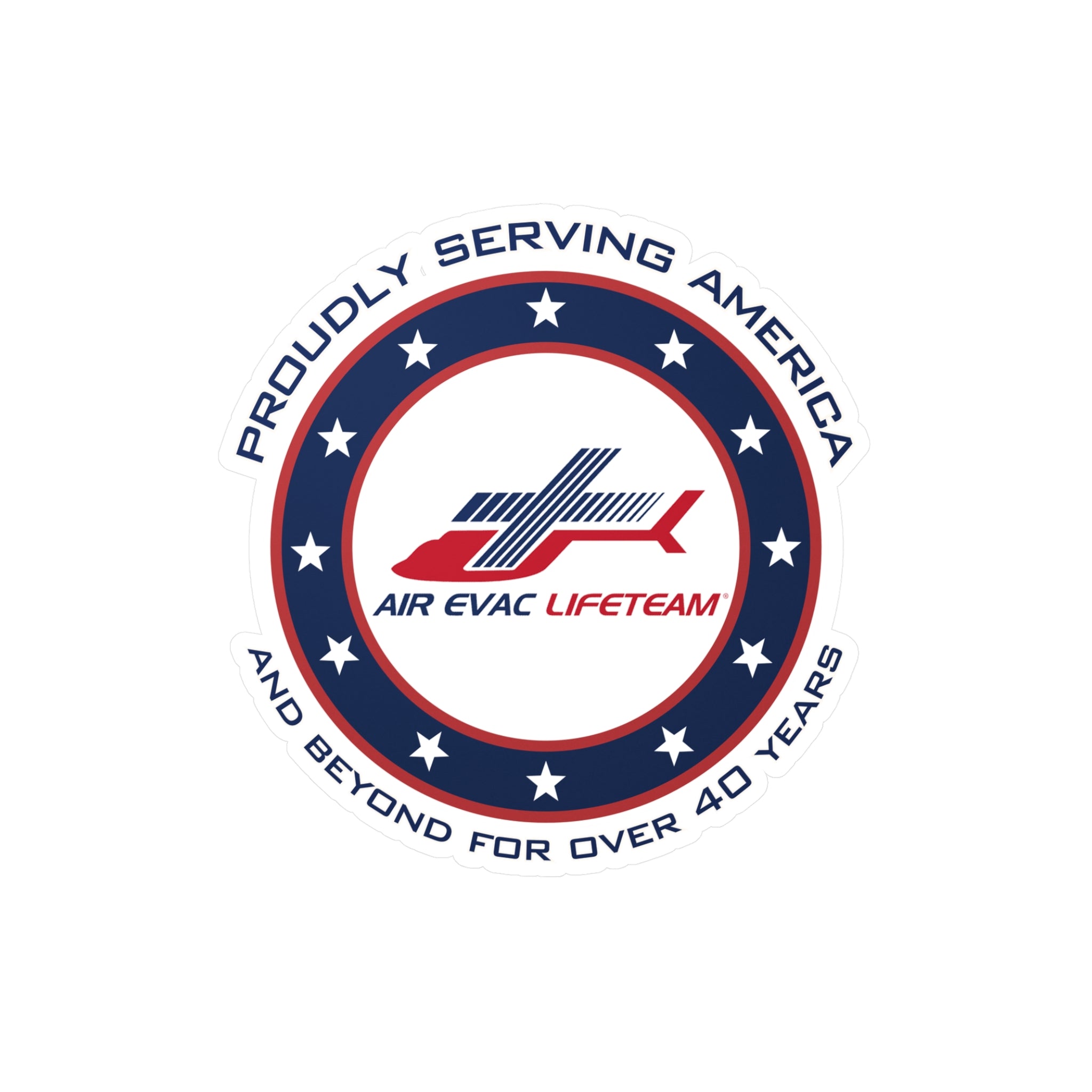 Patriotic Air Evac Lifeteam Vinyl Sticker