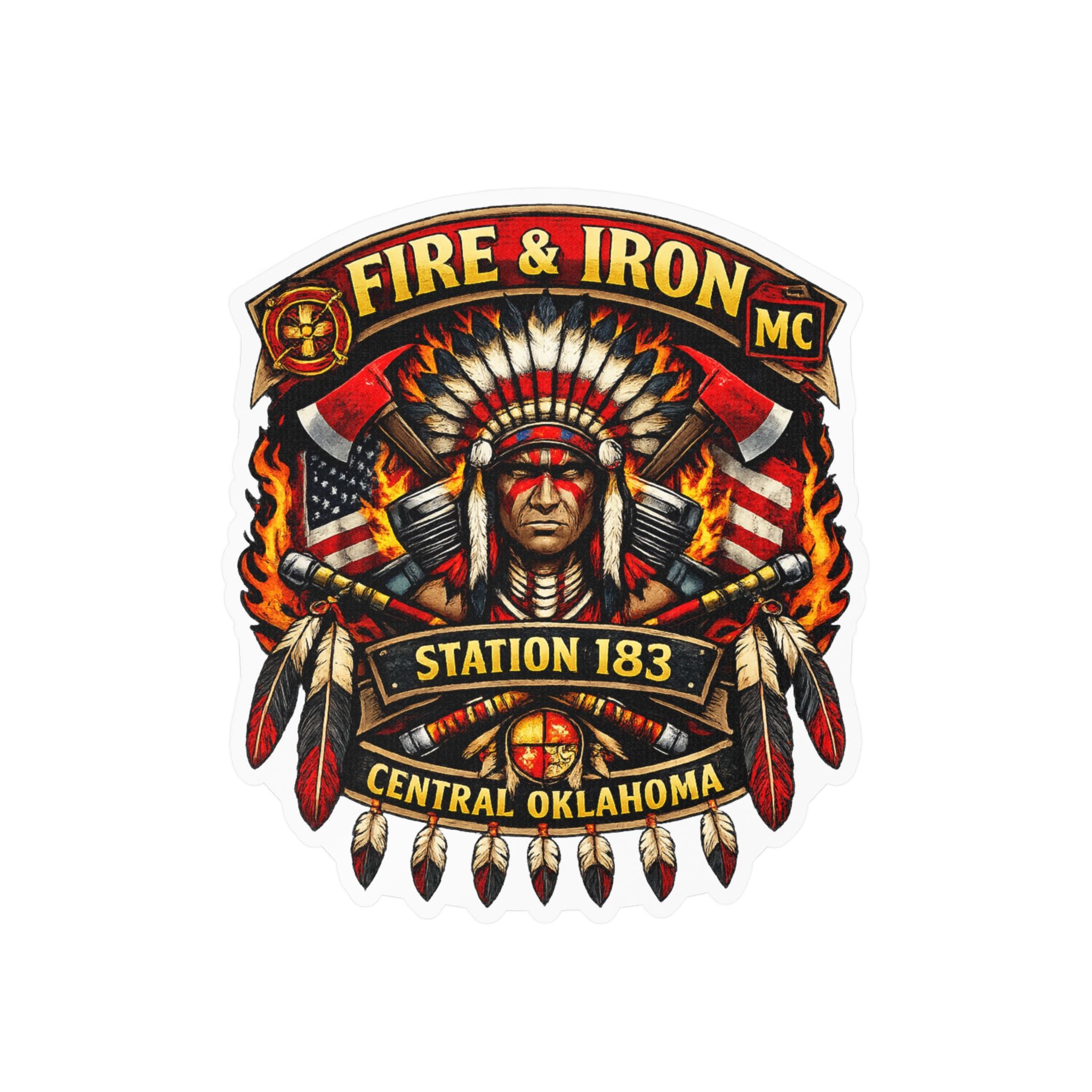 Fire & Iron MC Station 183 Decal Sticker