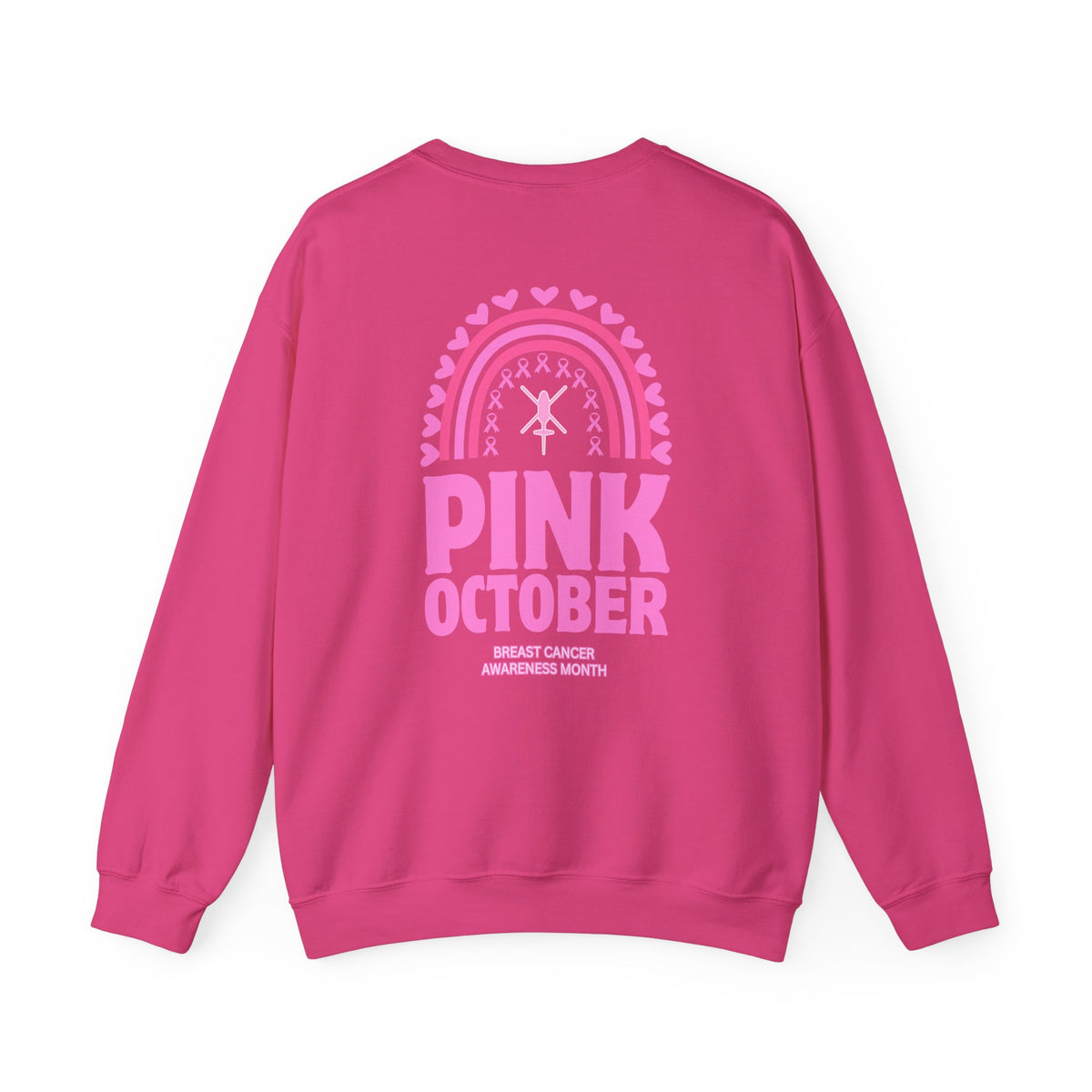 Hot Pink Air Evac Breast Cancer Awareness Crewneck Sweatshirt