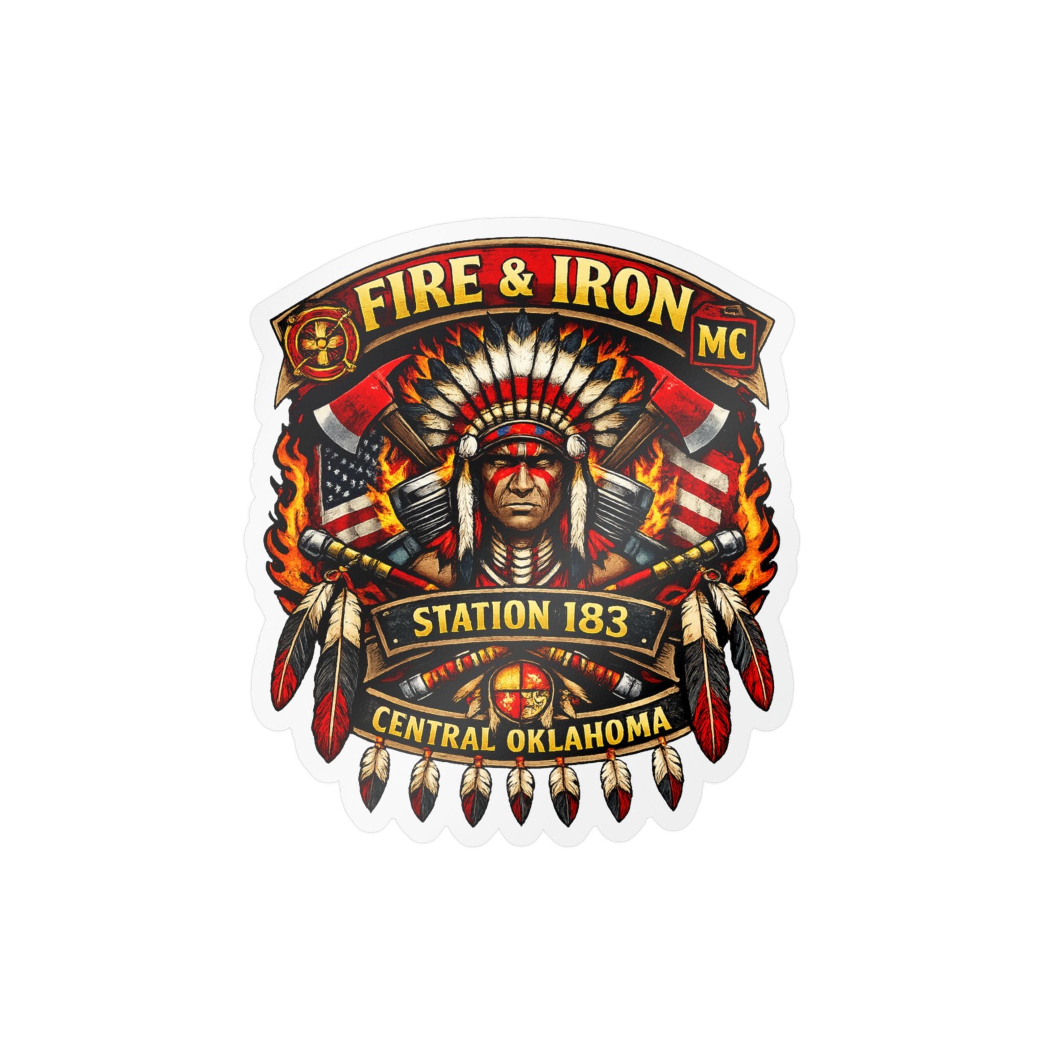 Fire & Iron MC Station 183 Decal Sticker