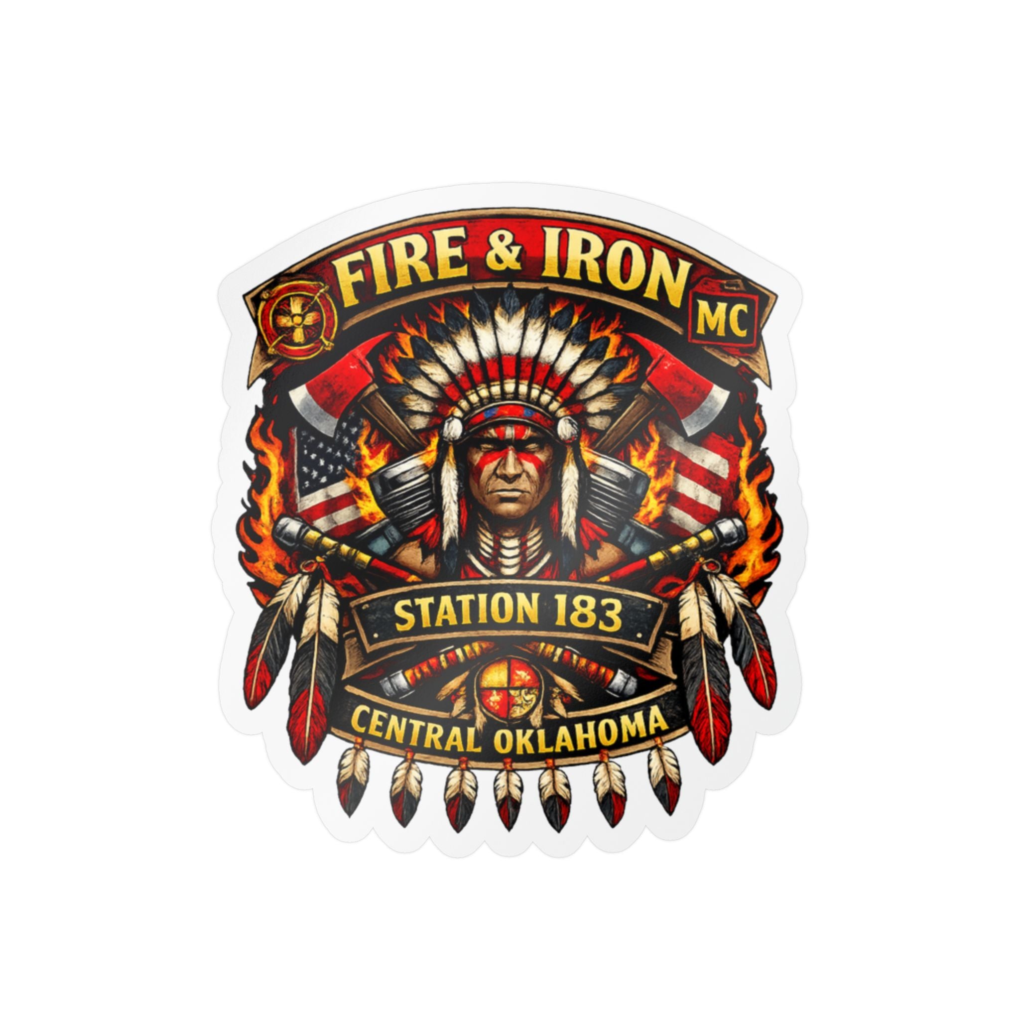 Fire & Iron MC Station 183 Decal Sticker