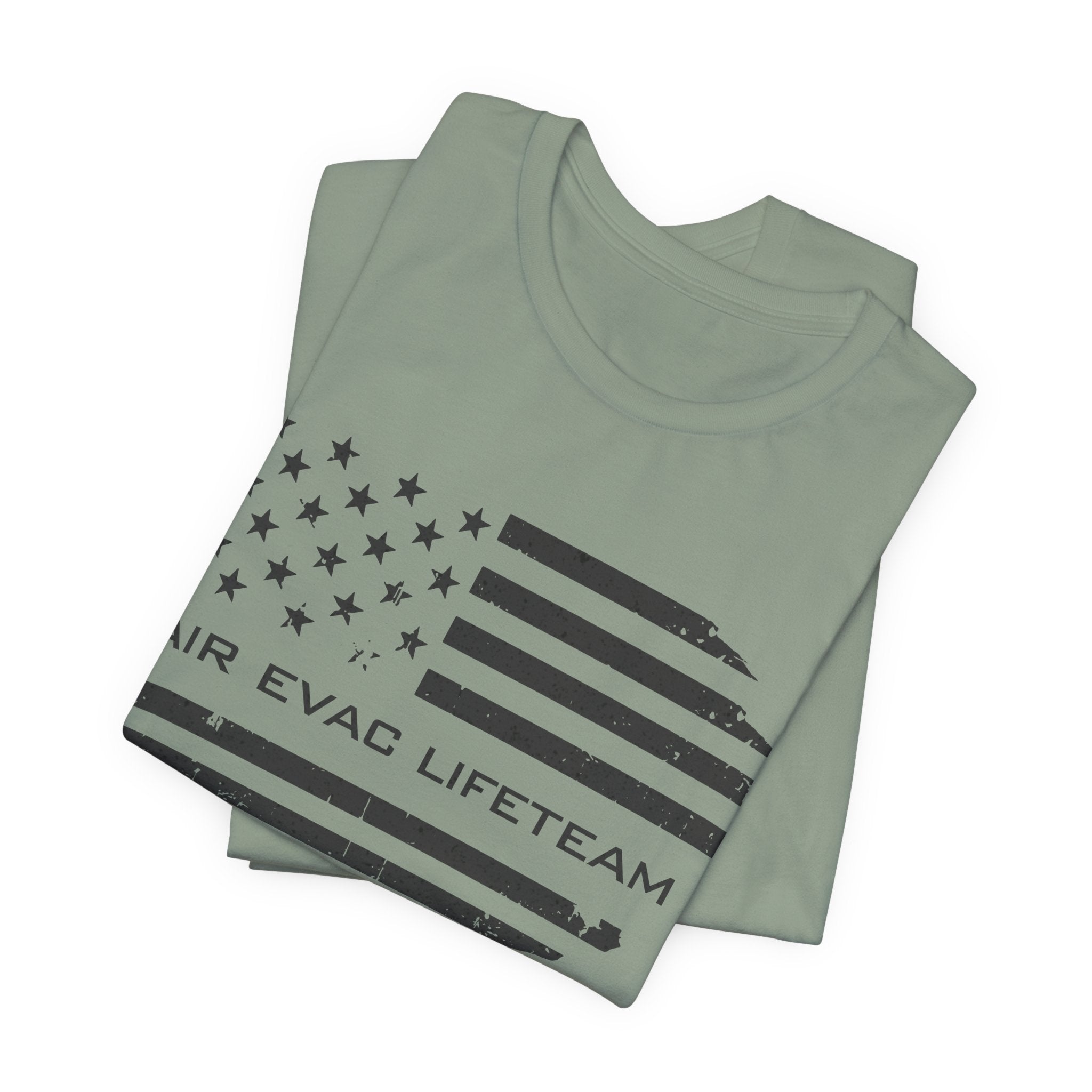 Air Evac Lifeteam Distressed Flag Jersey Tee