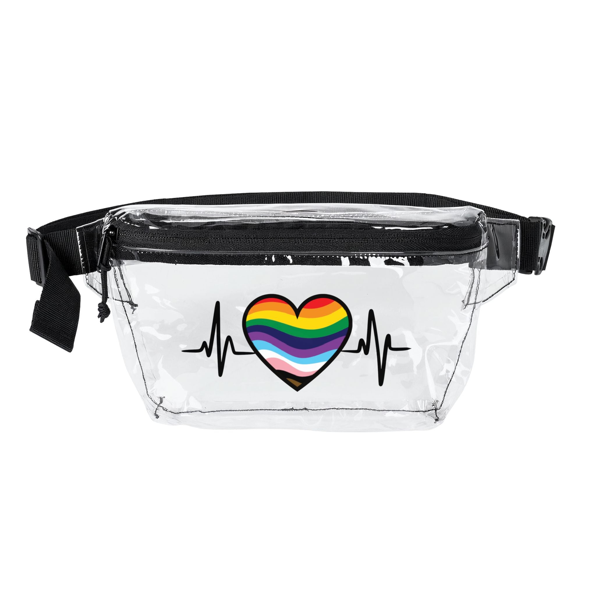 Pride EKG Heart Fanny Pack