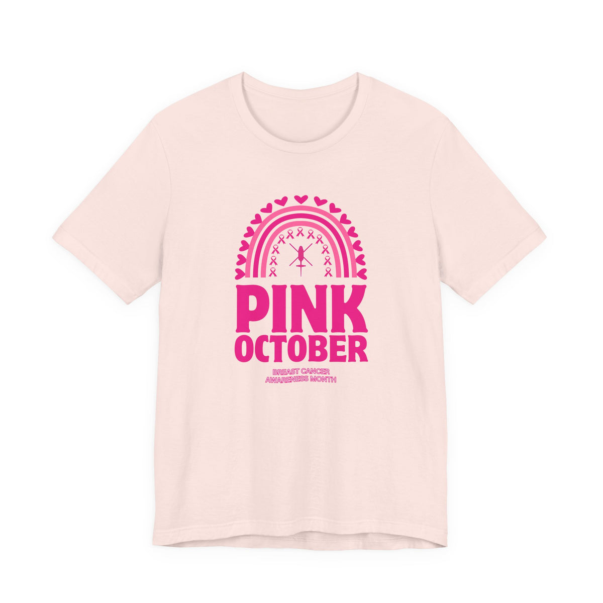 Pink October Breast Cancer Awareness Jersey Tee