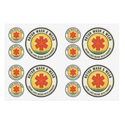 Set of Rotor Wash & Wear & EMS Avenger stickers with text "Saving Lives Begins With Kindness"