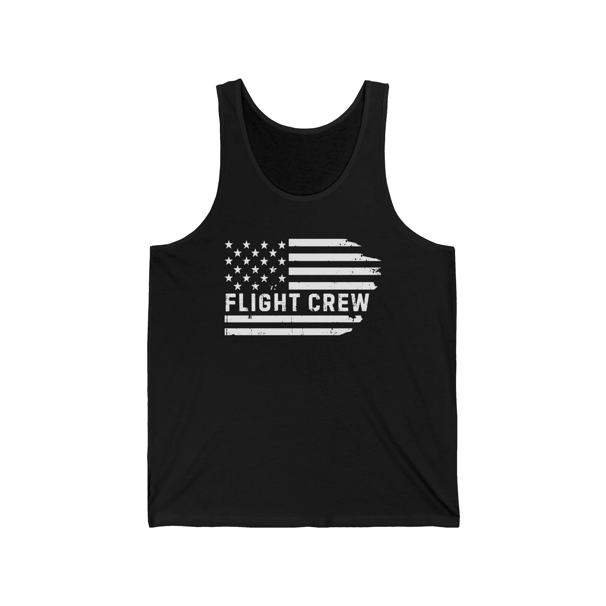 Distressed Flag "Flight Crew" Unisex Tank