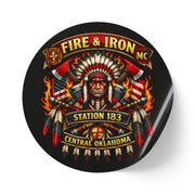 Fire & Iron MC Station 183 Sticker Roll