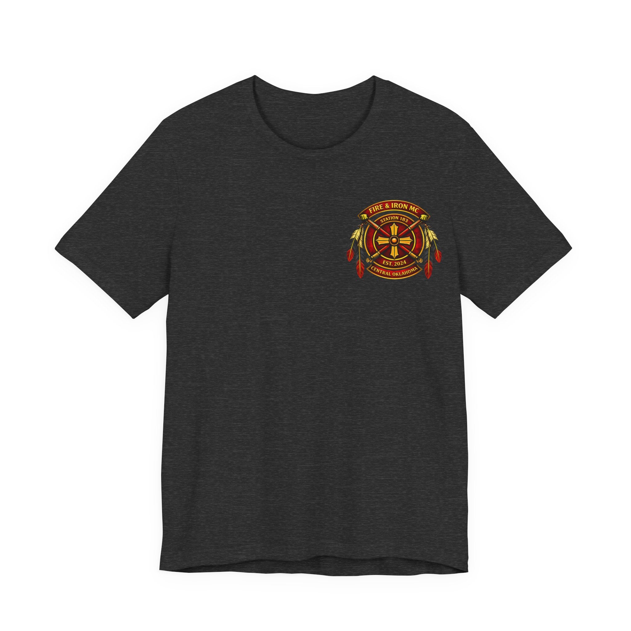 Fire & Iron Tee — Station 183 Central Oklahoma Firefighter T‑Shirt