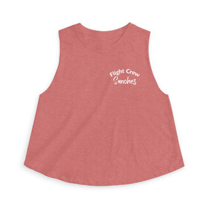 Customizable Flight Crew Women's Crop Tank