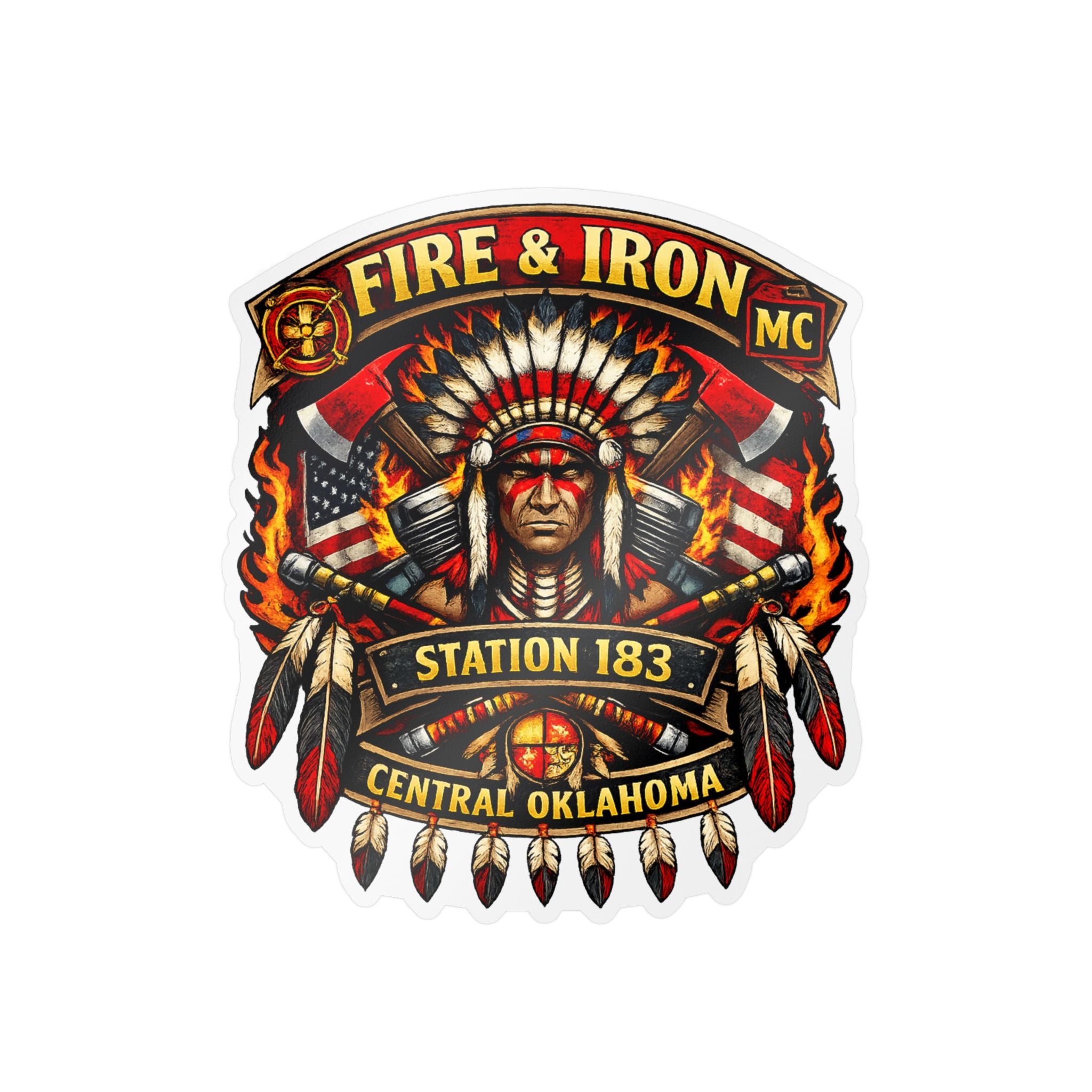 Fire & Iron MC Station 183 Decal Sticker