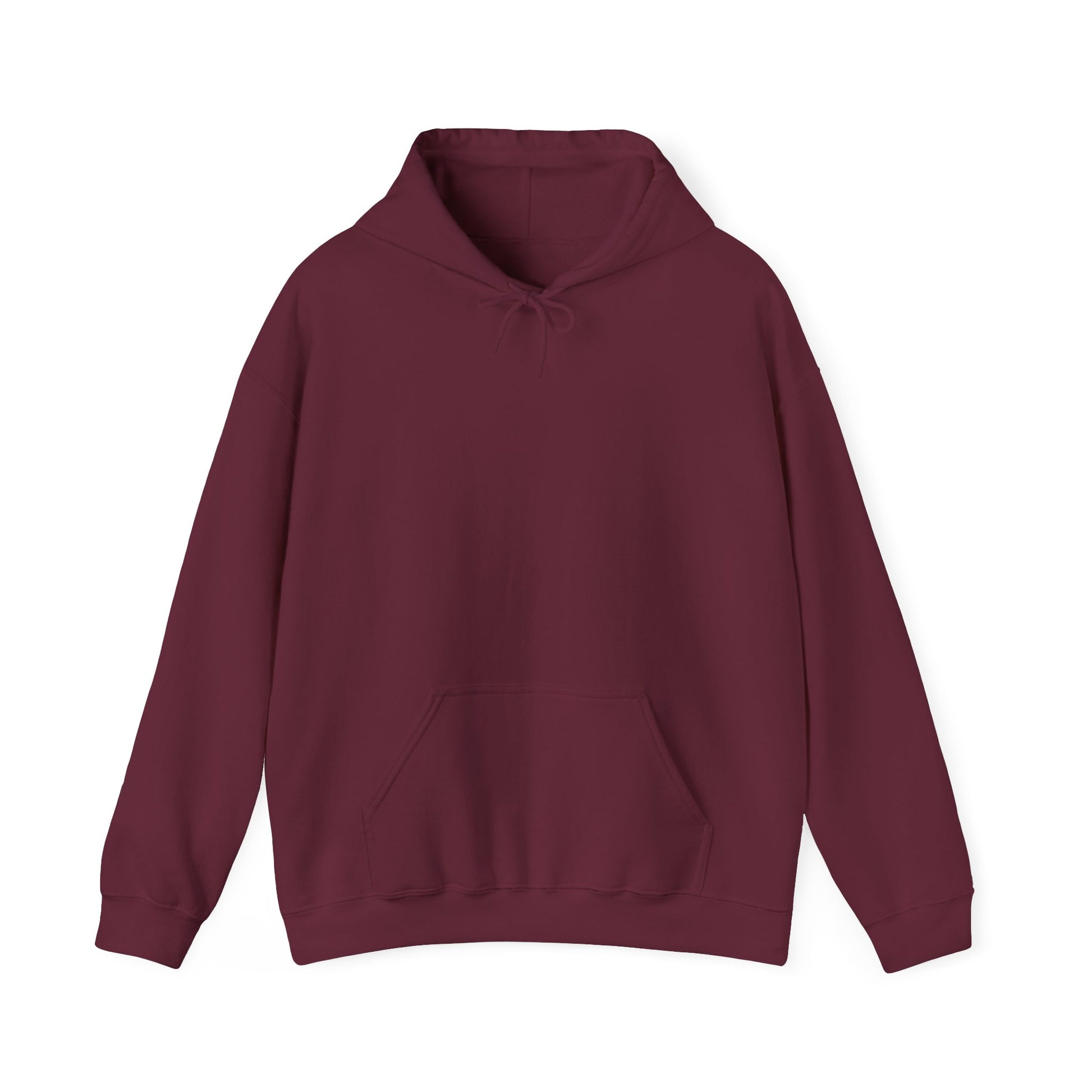Maroon hoodie on a white background