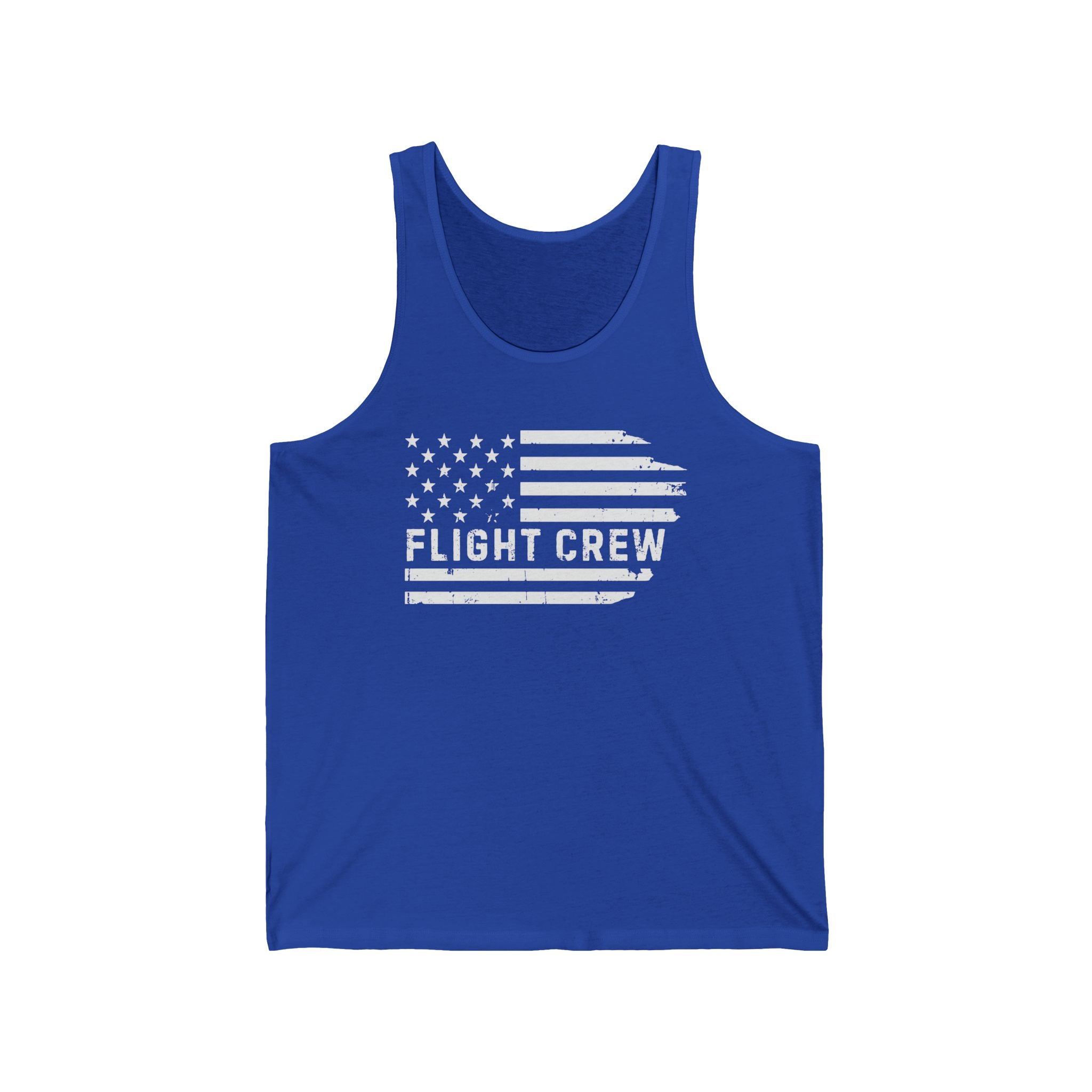 Distressed Flag "Flight Crew" Unisex Tank