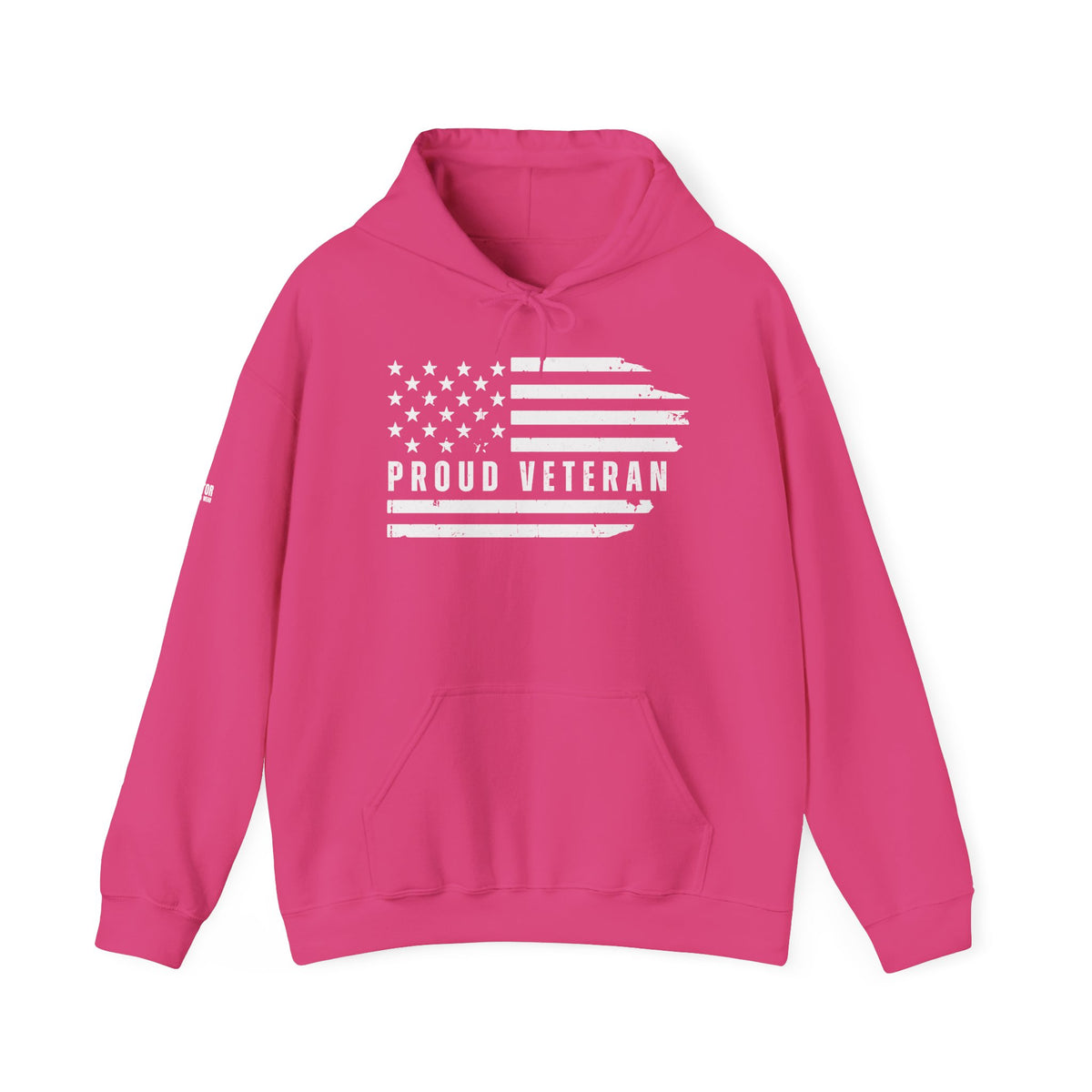 Proud Veteran Distressed Flag Hoodie