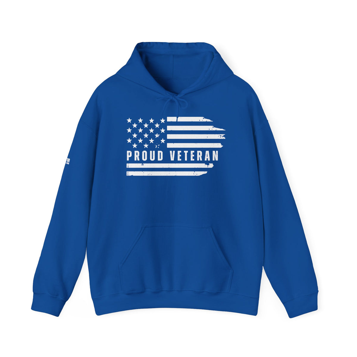Proud Veteran Distressed Flag Hoodie