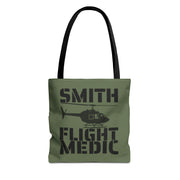 Custom Military Green Flight Medic Tote Bag