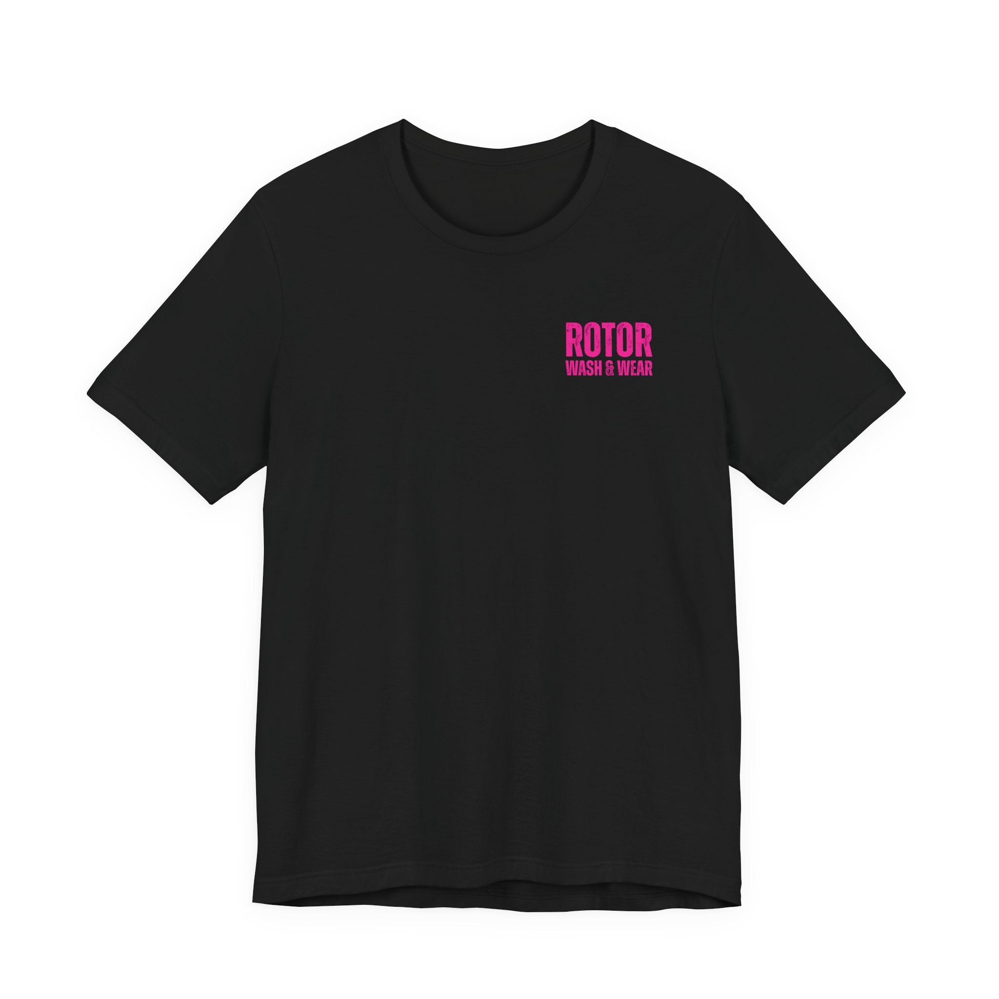 Hot Pink Rotor Wash & Wear Circular Logo Jersey Tee