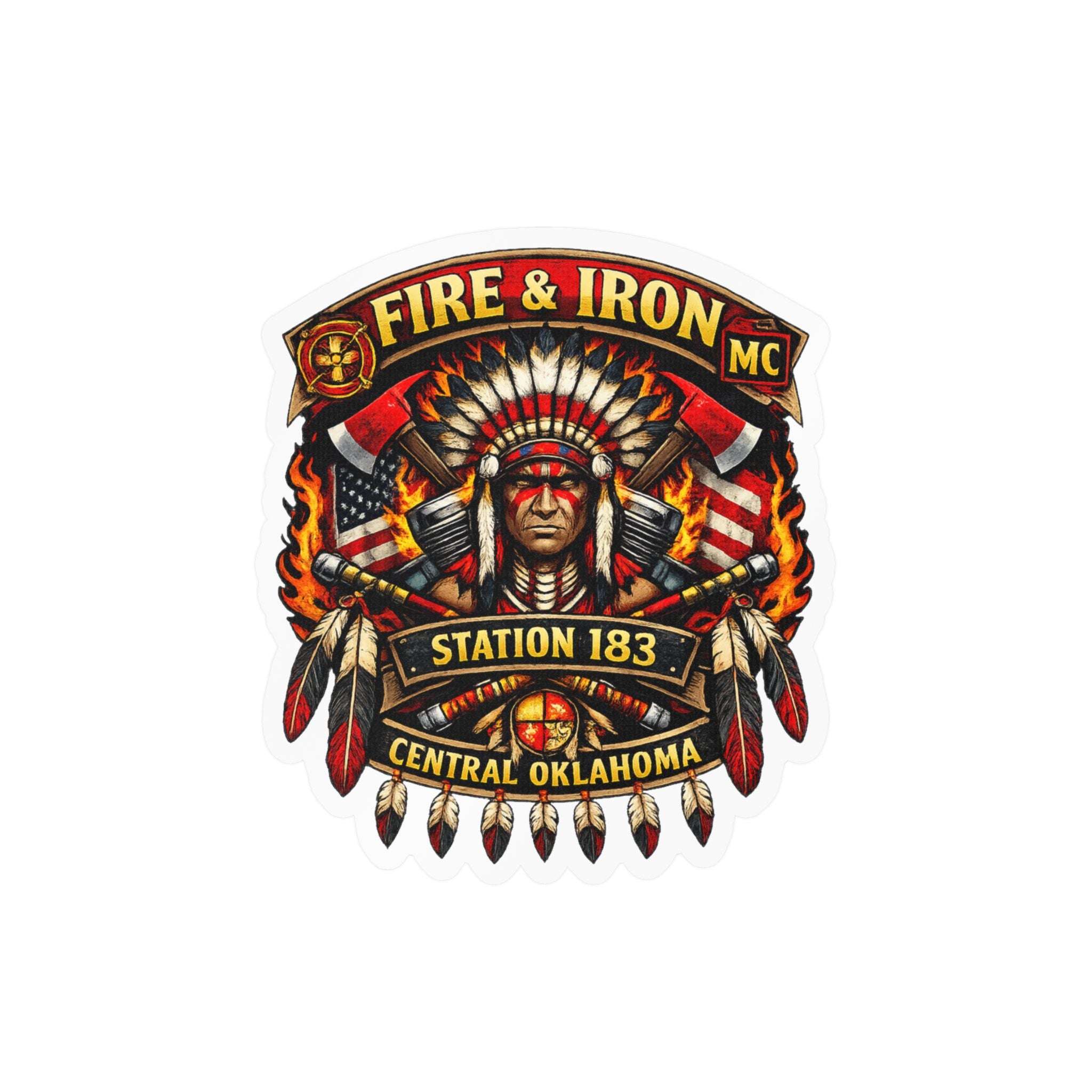 Fire & Iron MC Station 183 Decal Sticker