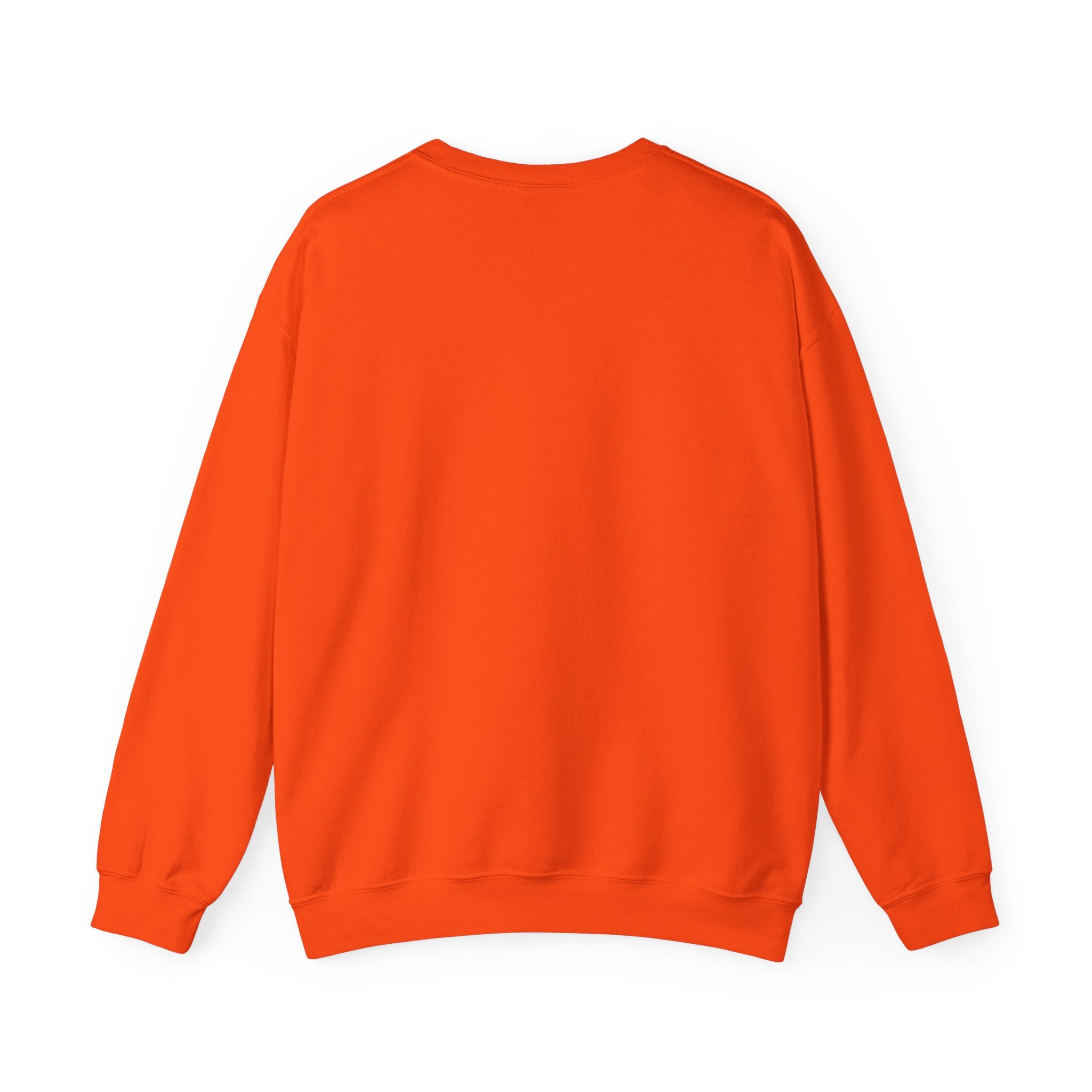 Orange sweatshirt on a white background
